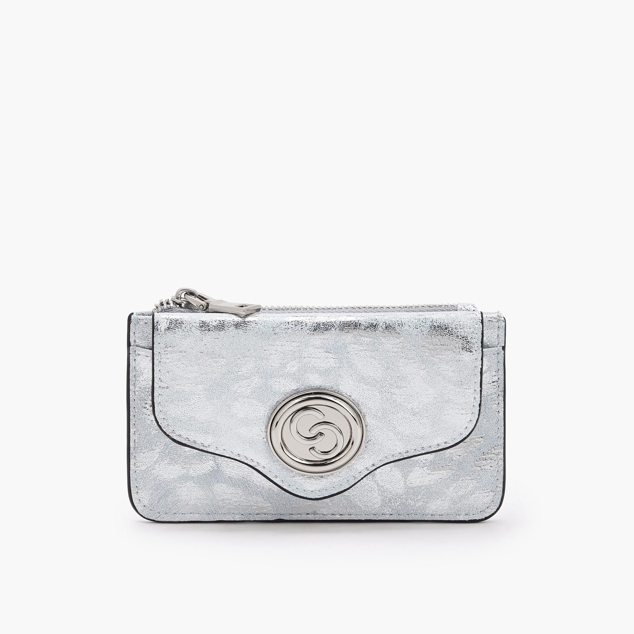 حافظة بطاقات ميتاليك بسحّاب إغلاق من سيليست-women-bagsandwallets-wallets-image-1