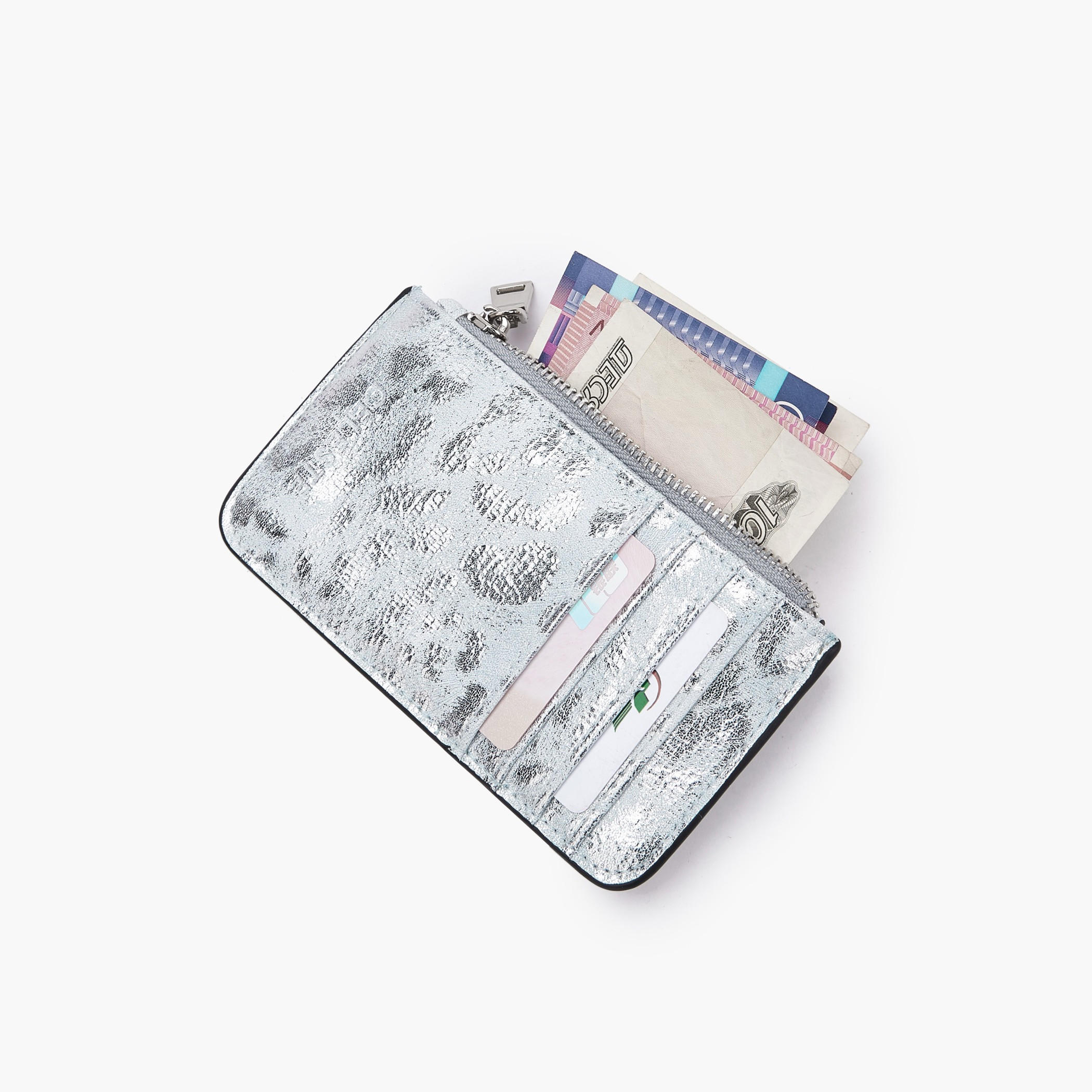 حافظة بطاقات ميتاليك بسحّاب إغلاق من سيليست-women-bagsandwallets-wallets-image-7