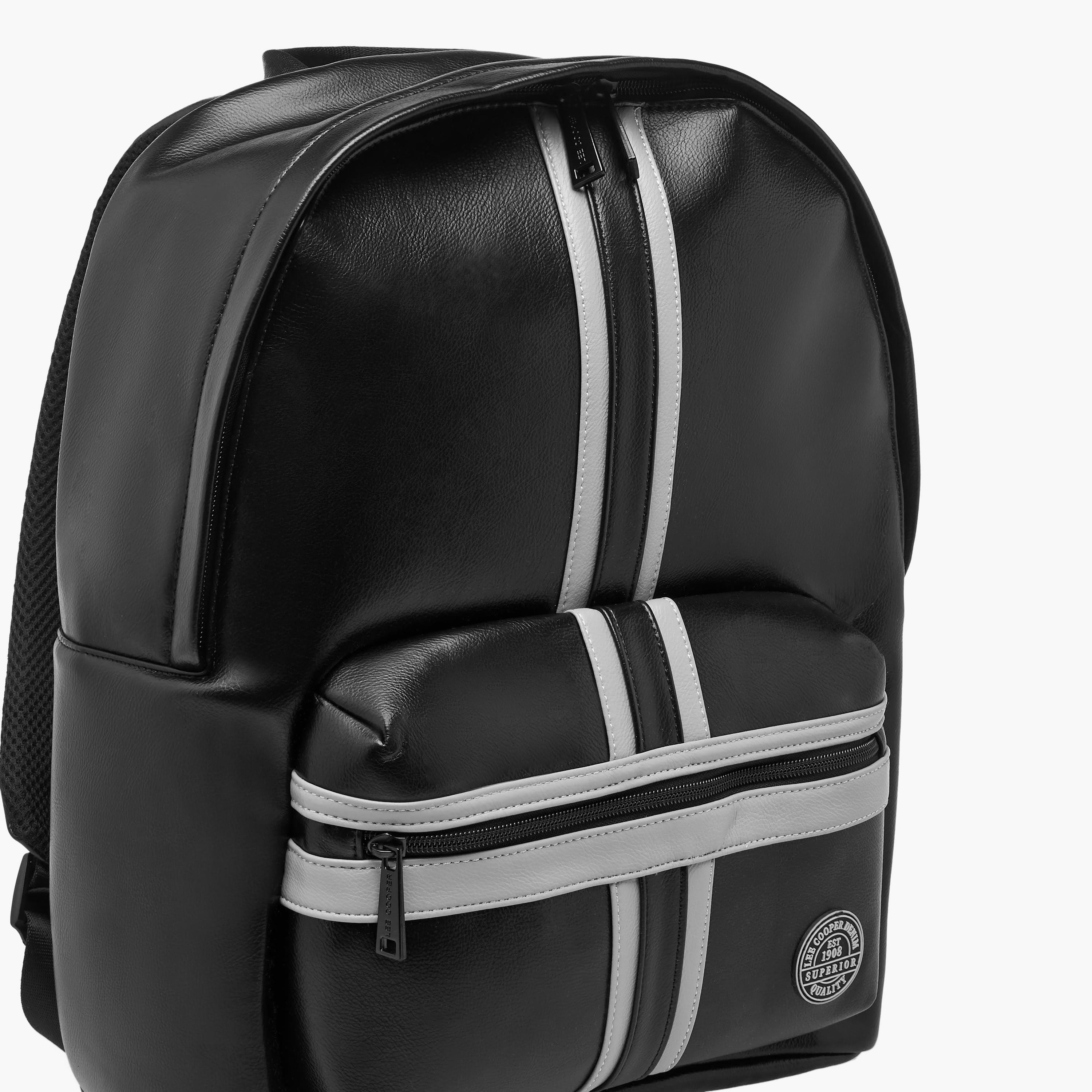 Lee Cooper Panelled Backpack with Adjustable Shoulder Straps-travel-luggagesandbags-backpacks-image-5