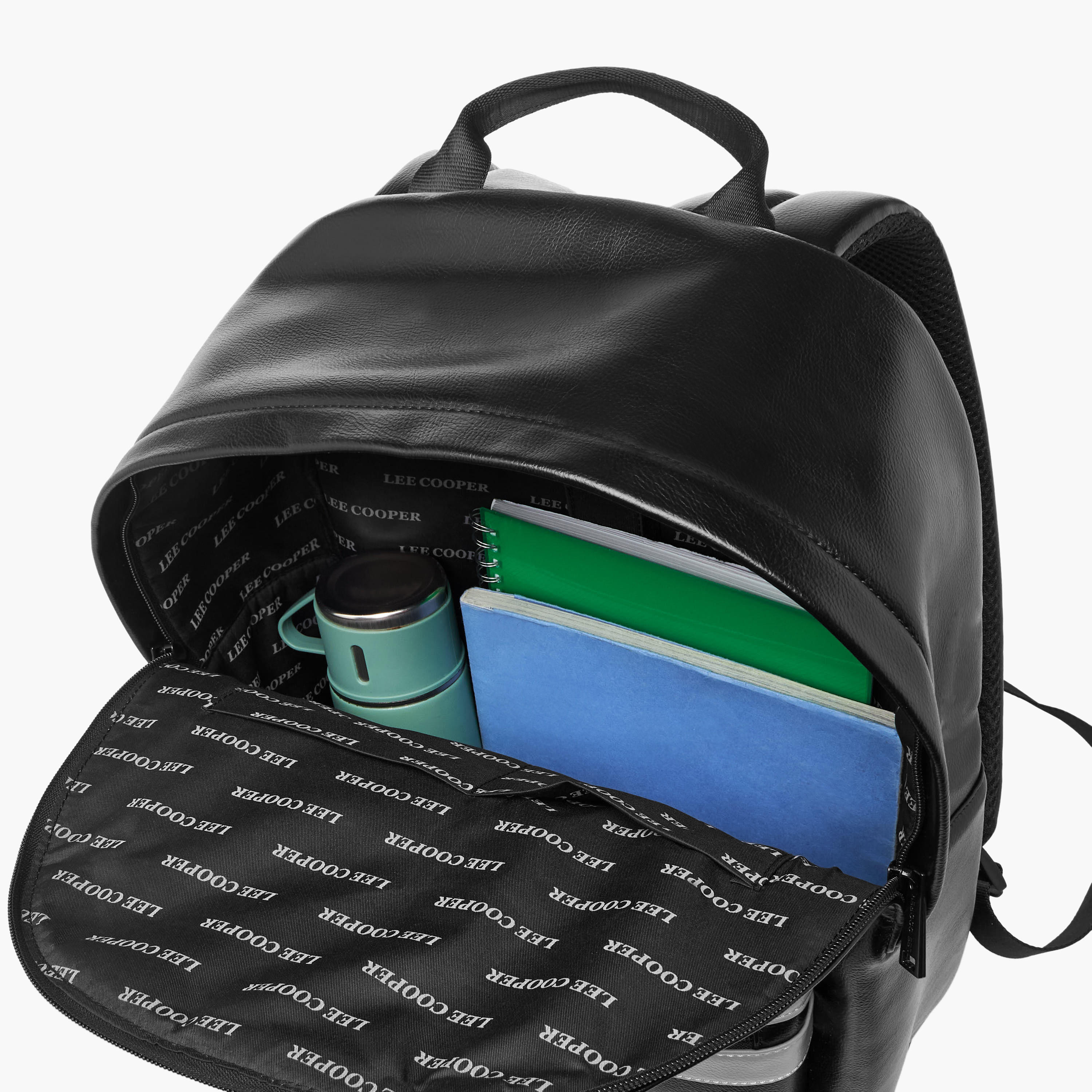 Lee Cooper Panelled Backpack with Adjustable Shoulder Straps-travel-luggagesandbags-backpacks-image-8
