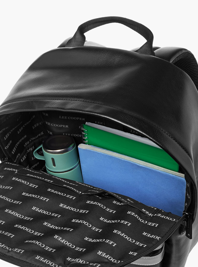 Lee Cooper Panelled Backpack with Adjustable Shoulder Straps-travel-luggagesandbags-backpacks-image-8