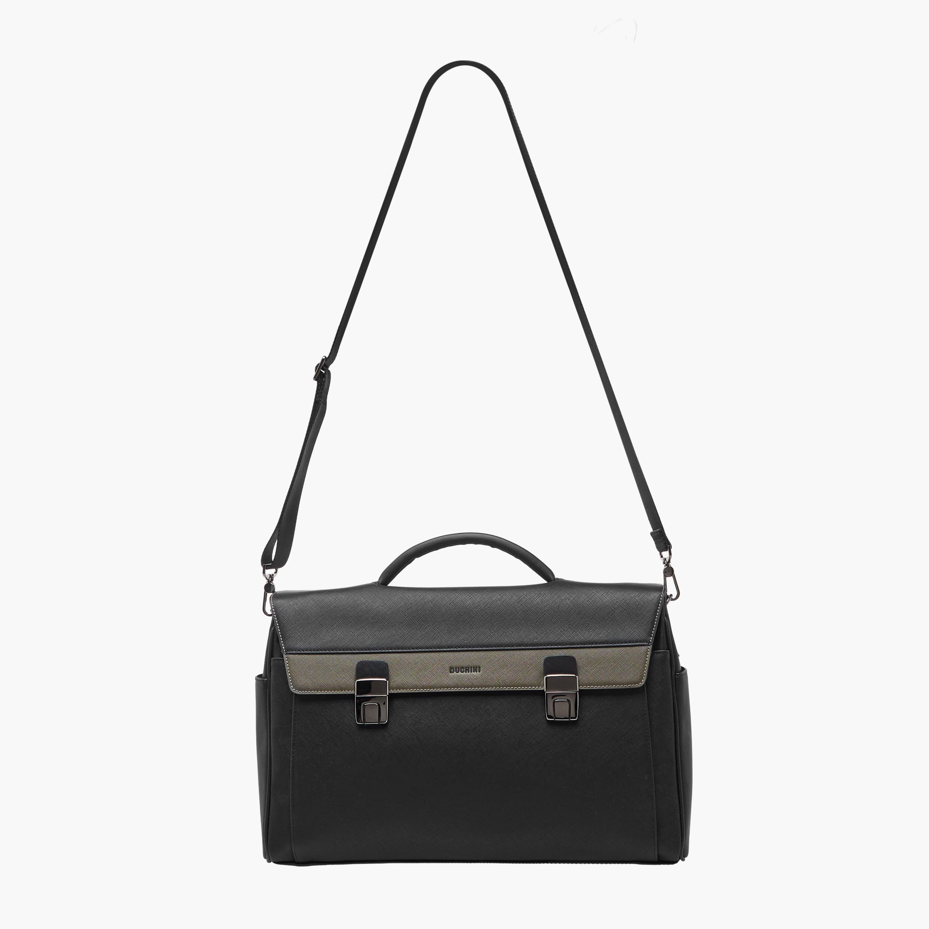 Duchini Men Detachable Strap Portfolio Bag-men-bags-image-3