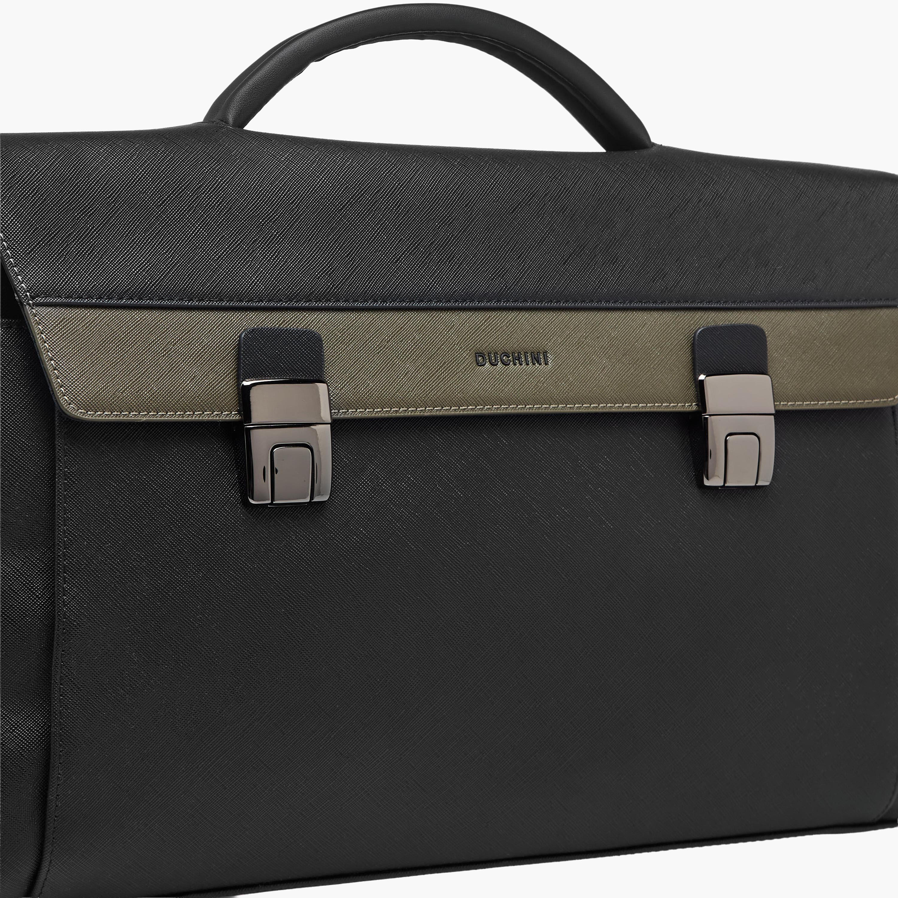 Duchini Men Detachable Strap Portfolio Bag-men-bags-image-5