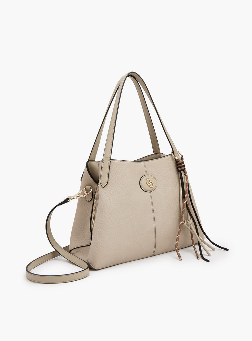 شنطة كتف بارزة الملمس بحزام قابل للفصل من سيليست-women-bagsandwallets-handbags-image-4