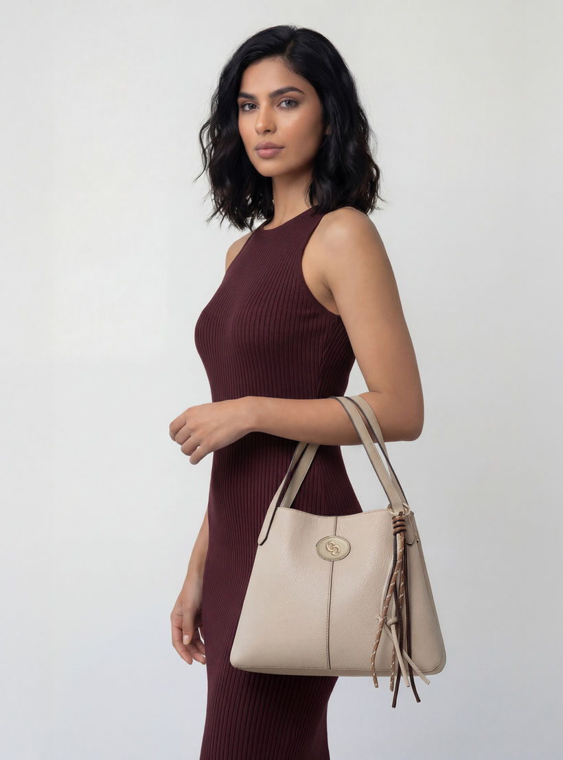 شنطة كتف بارزة الملمس بحزام قابل للفصل من سيليست-women-bagsandwallets-handbags-image-2