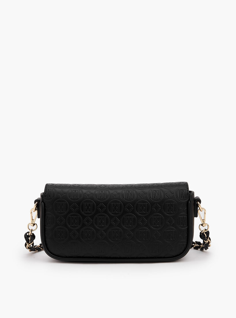 Elle Monogram Debossed Crossbody Bag with Chain Strap-women-bagsandwallets-handbags-image-5