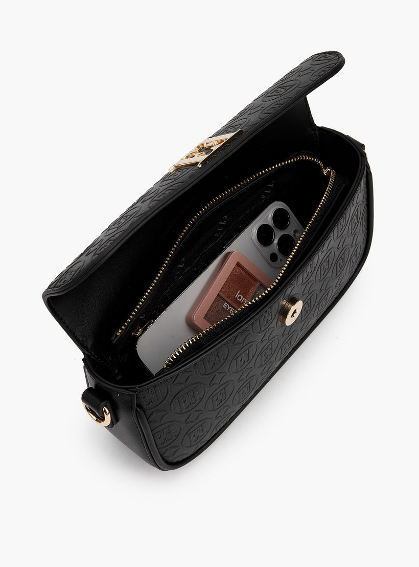 Elle Monogram Debossed Crossbody Bag with Chain Strap-women-bagsandwallets-handbags-image-7