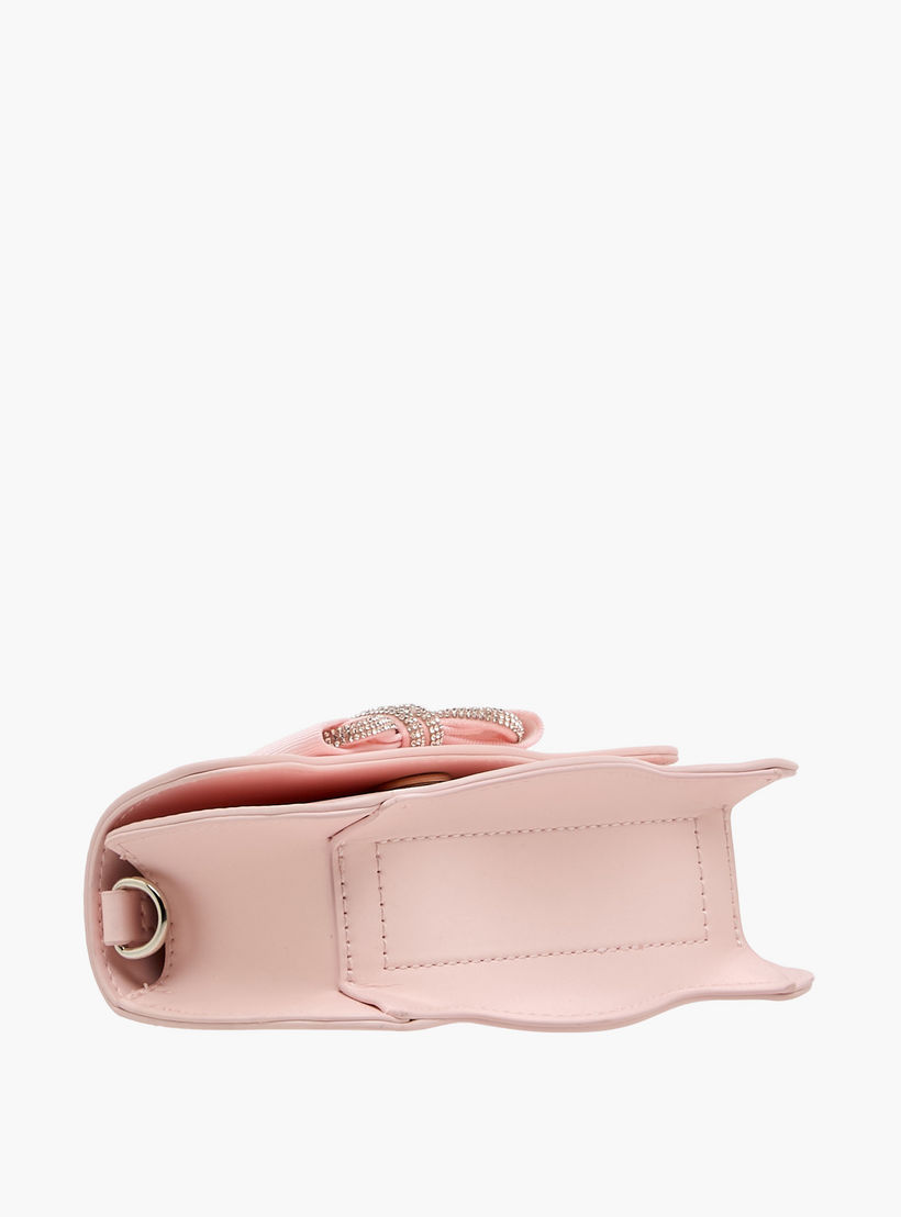 Celeste Scalloped Bow Embellished Crossbody Bag with Chain Strap-girls-accessories-bags-image-7