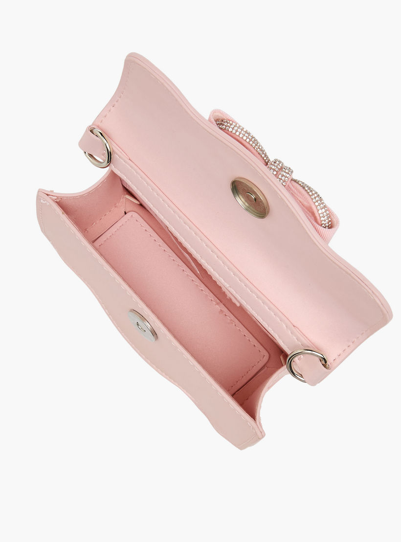 Celeste Scalloped Bow Embellished Crossbody Bag with Chain Strap-girls-accessories-bags-image-8