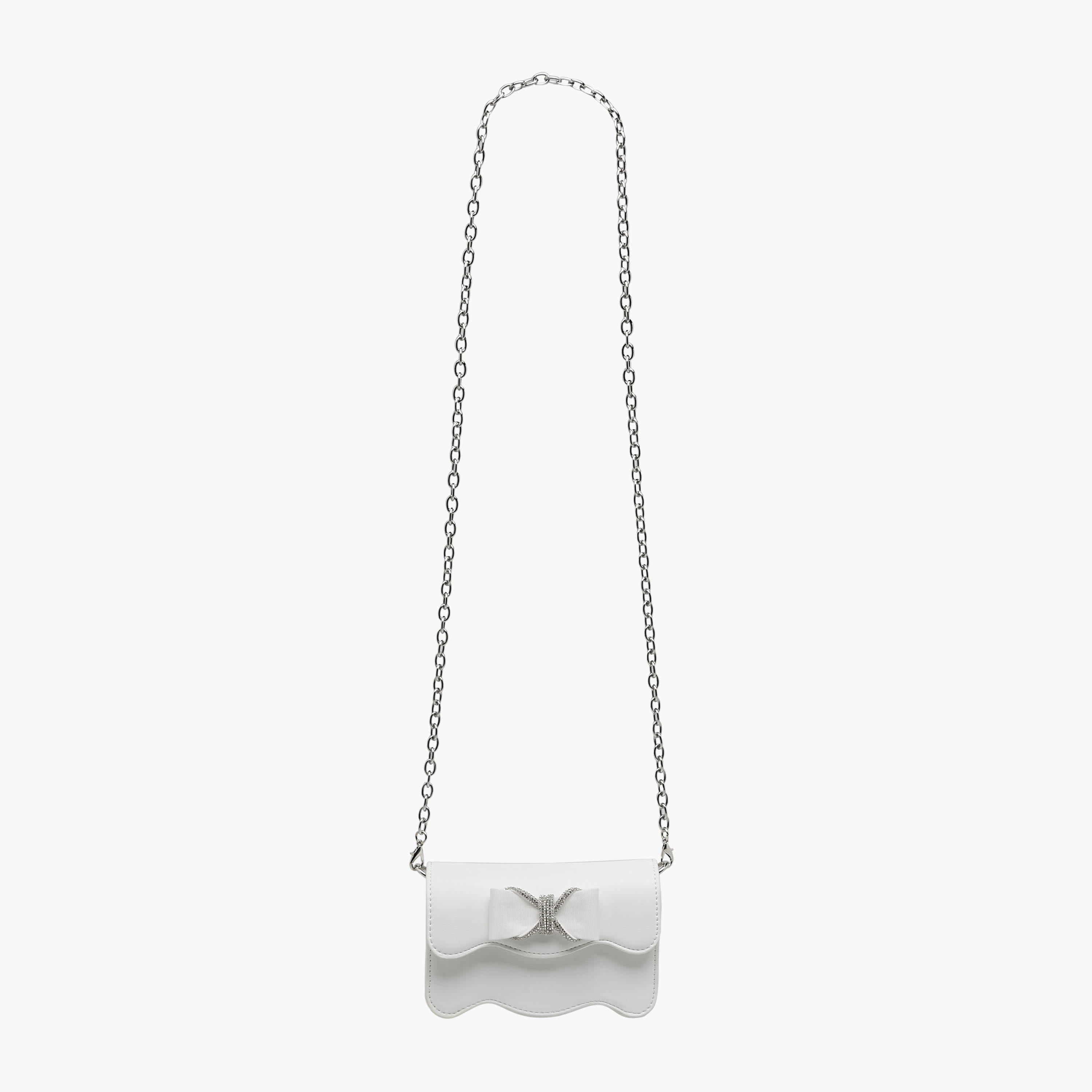 Celeste Scalloped Bow Embellished Crossbody Bag with Chain Strap-girls-accessories-bags-image-3