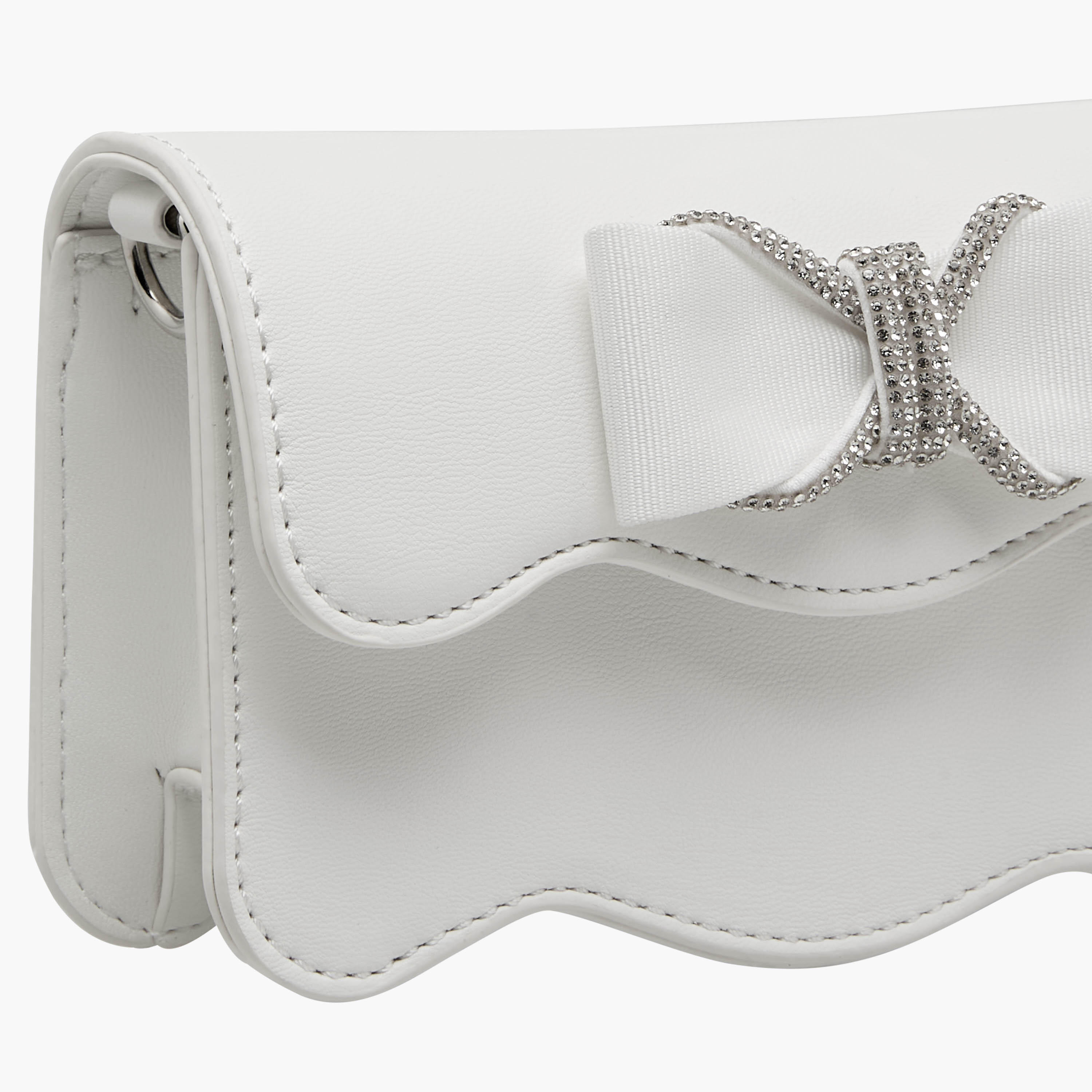 Celeste Scalloped Bow Embellished Crossbody Bag with Chain Strap-girls-accessories-bags-image-5