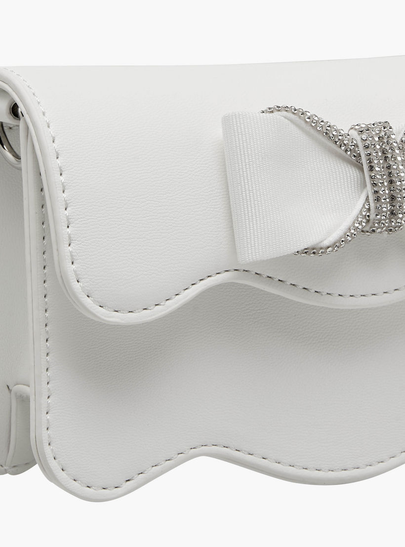 Celeste Scalloped Bow Embellished Crossbody Bag with Chain Strap-girls-accessories-bags-image-5