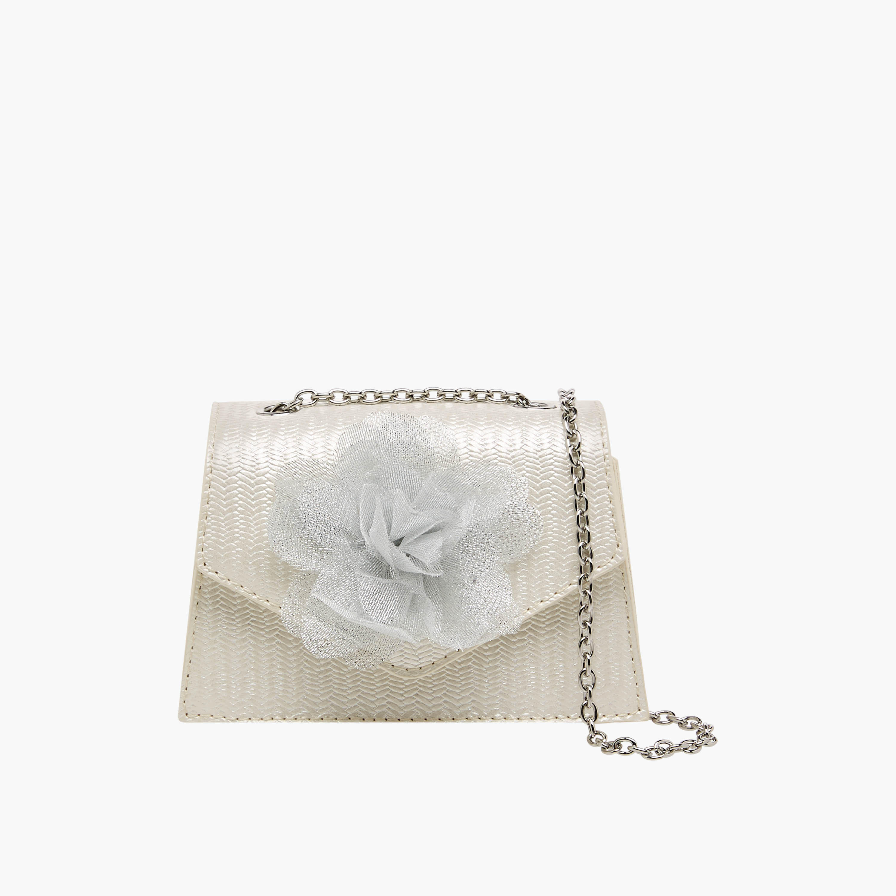 Celeste Floral Applique Crossbody Bag with Chain Strap-girls-accessories-bags-image-1