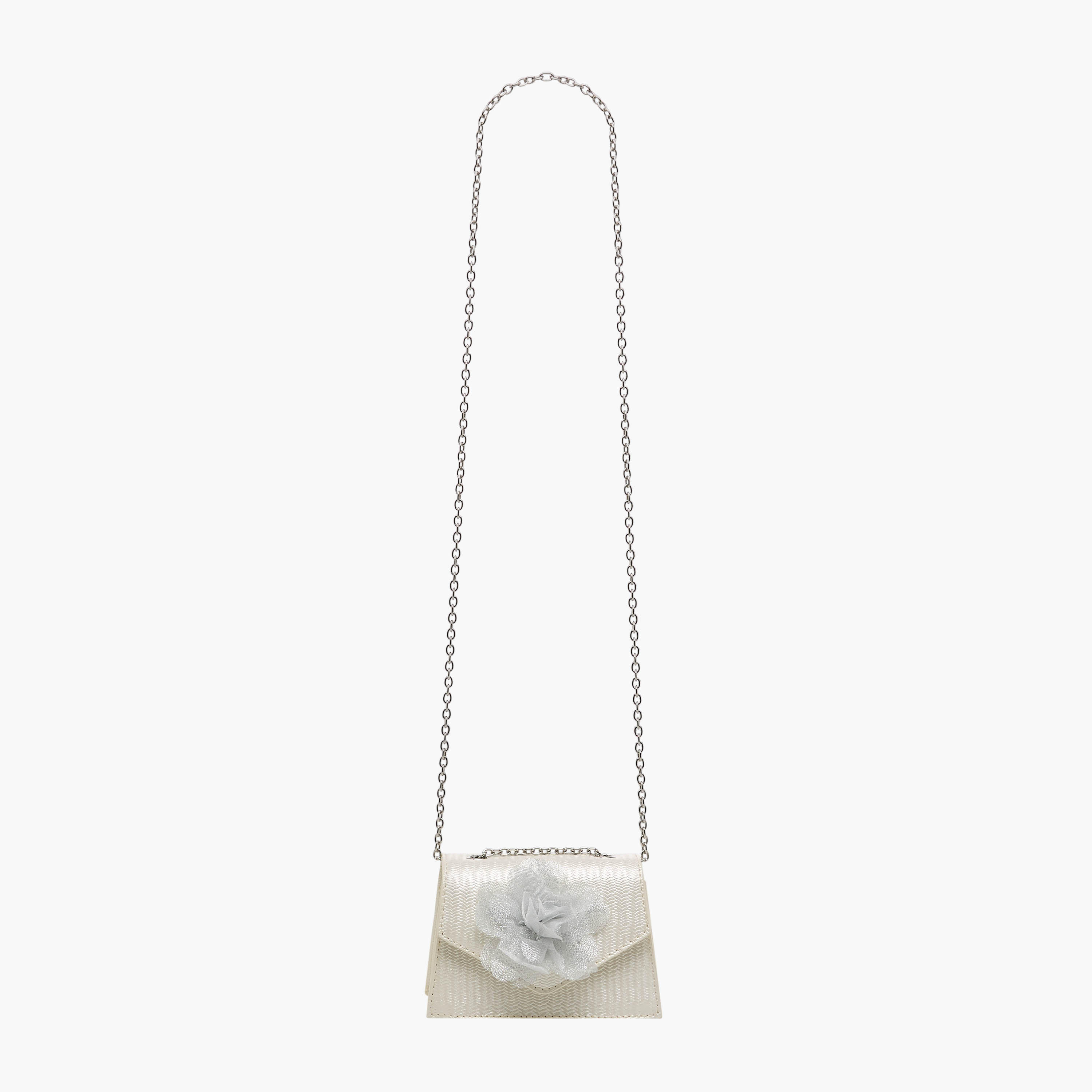 Celeste Floral Applique Crossbody Bag with Chain Strap-girls-accessories-bags-image-2