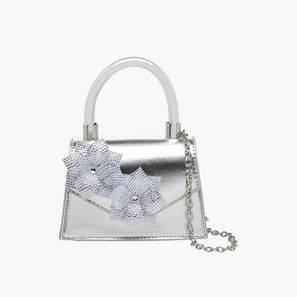 Celeste Floral Embellished Crossbody Bag with Chain Strap-girls-accessories-image-1