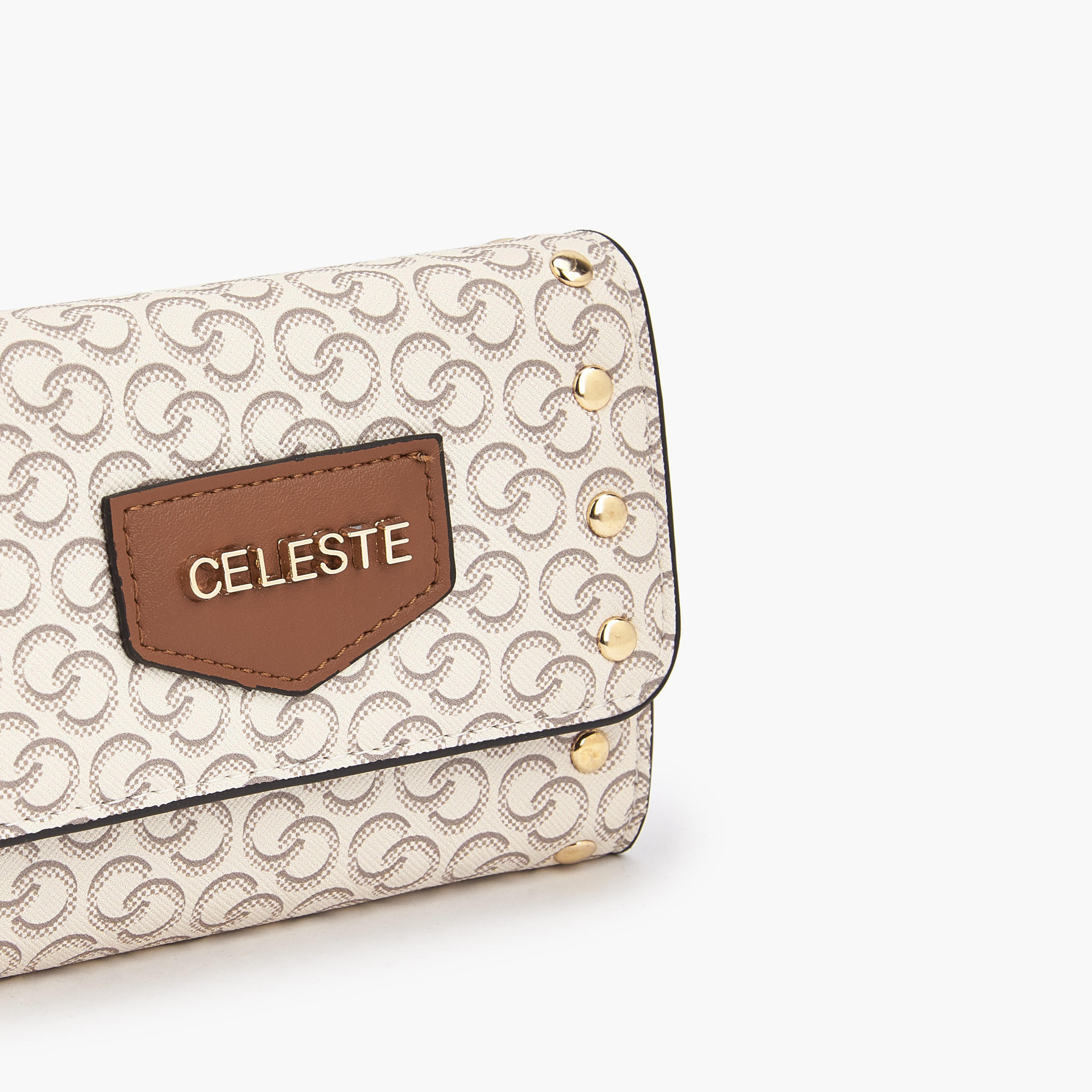 Celeste Stud Embellished Wallet with Button Closure-women-bagsandwallets-wallets-image-3