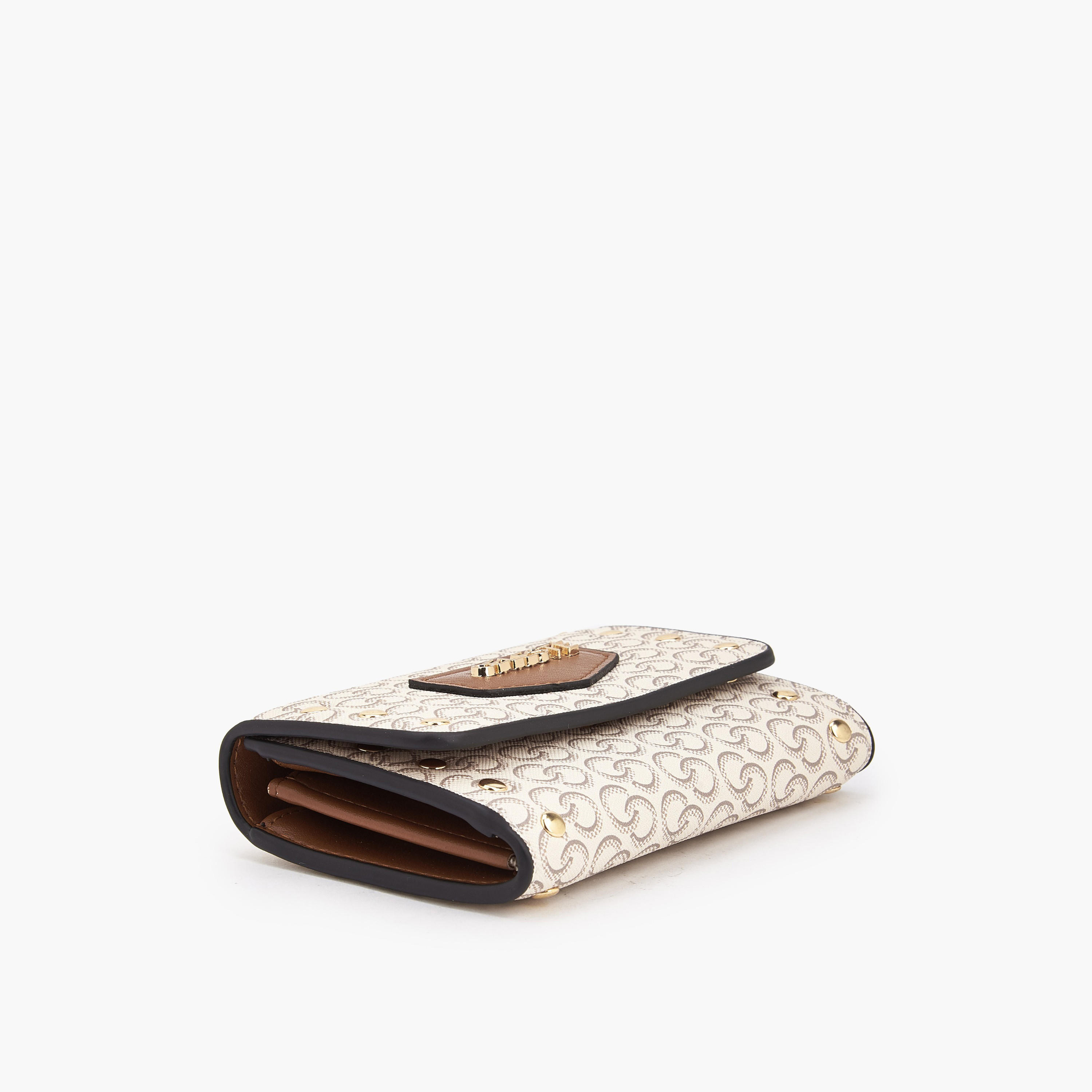 Celeste Stud Embellished Wallet with Button Closure-women-bagsandwallets-wallets-image-5