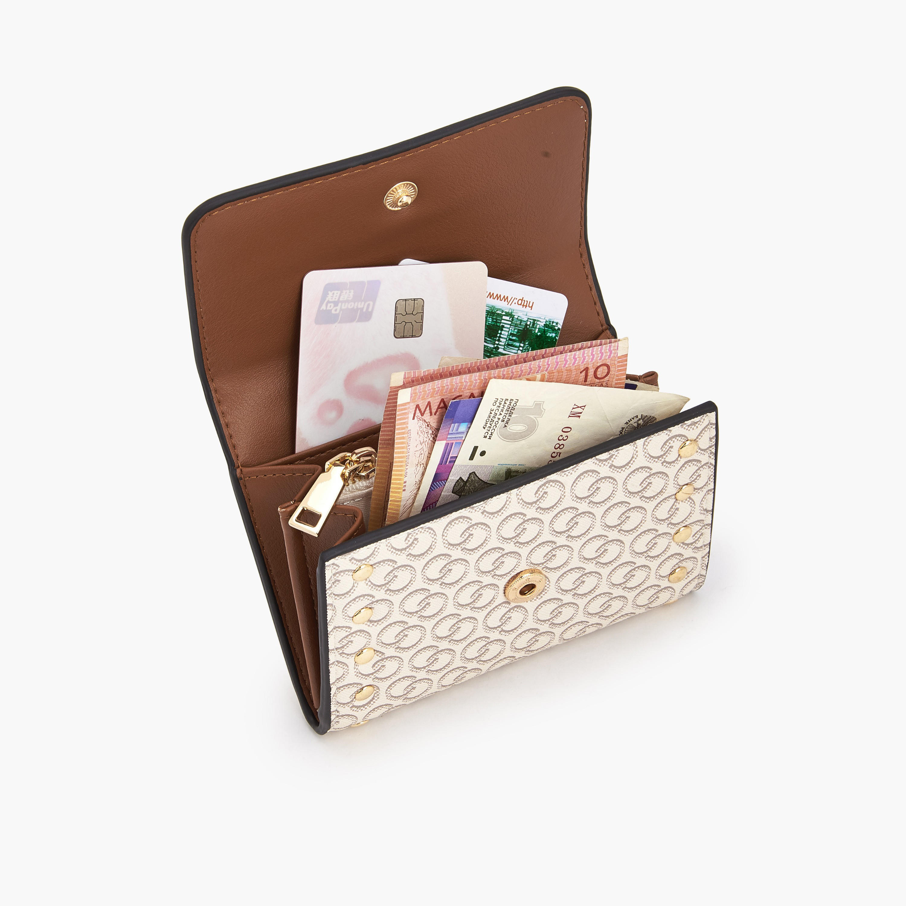 Celeste Stud Embellished Wallet with Button Closure-women-bagsandwallets-wallets-image-7