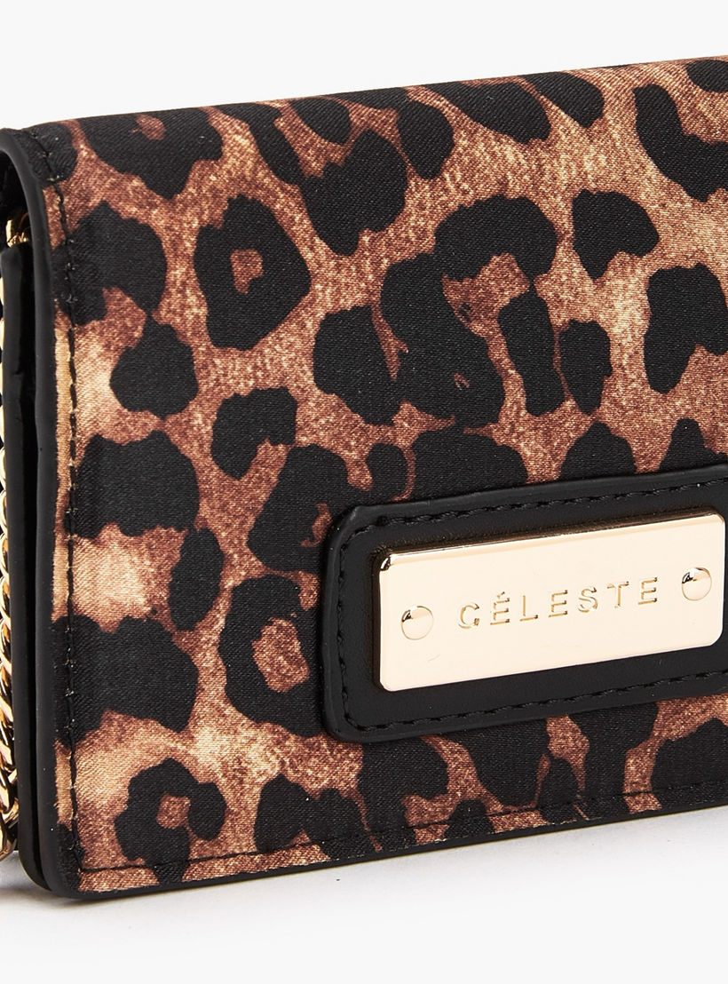 Celeste Animal Print Crossbody Bag with Chain Strap-women-bagsandwallets-handbags-image-4