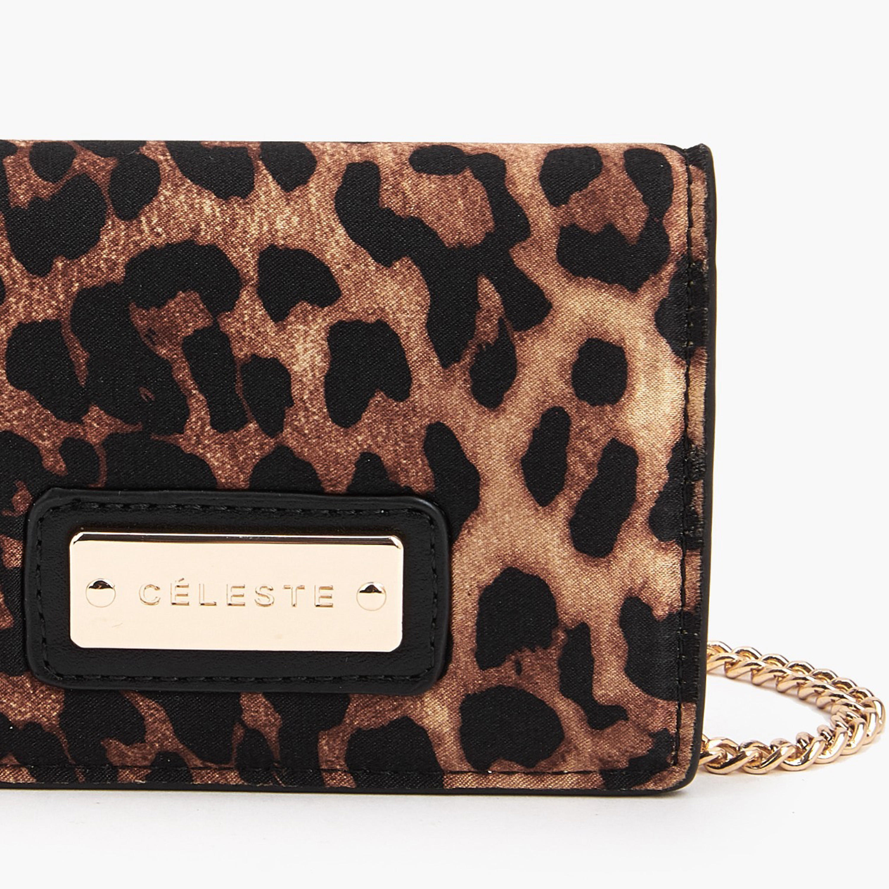 Celeste Animal Print Crossbody Bag with Chain Strap-women-bagsandwallets-handbags-image-8