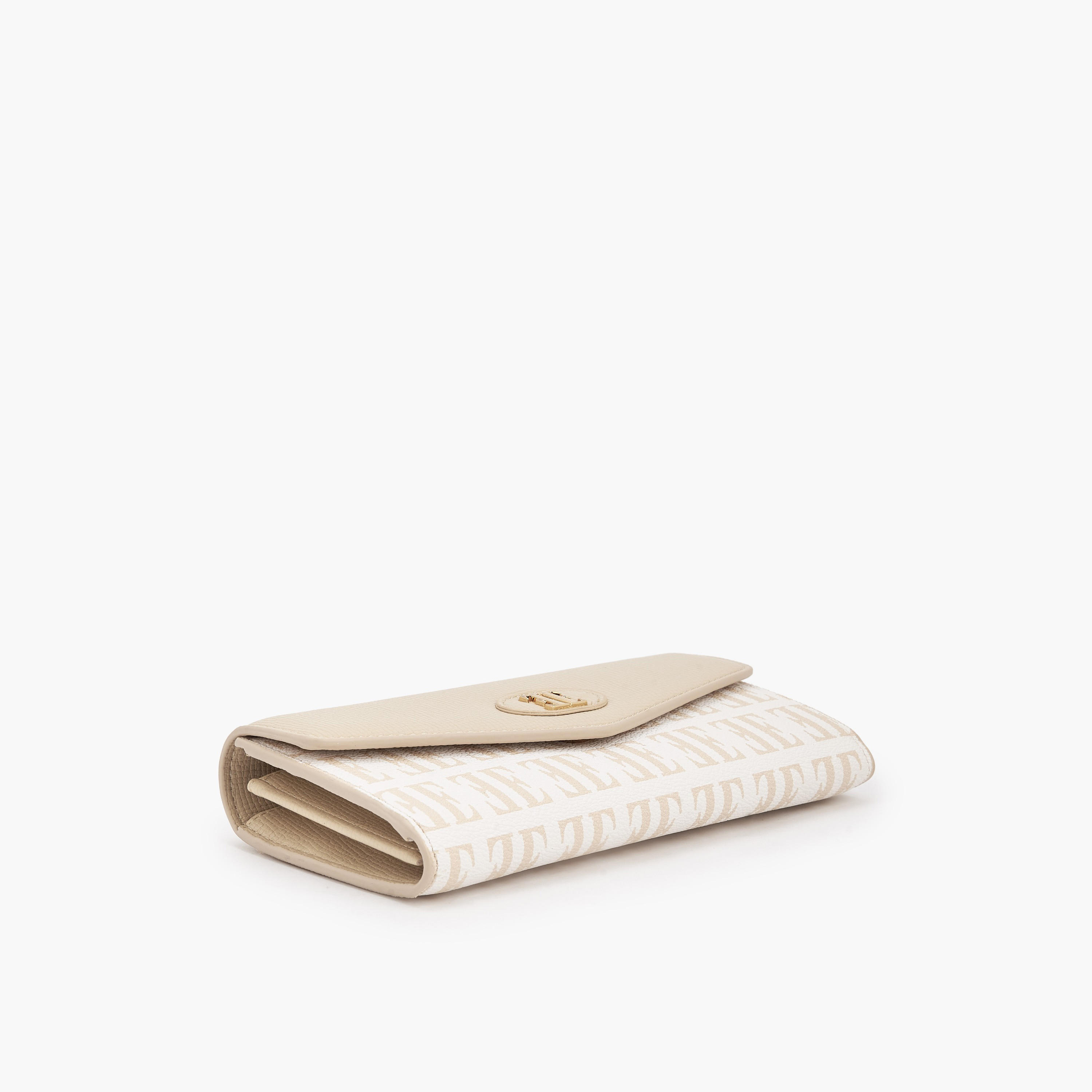 محفظة بطبعات مونوجرام وزر إغلاق كبس من إيل-women-bagsandwallets-wallets-image-5