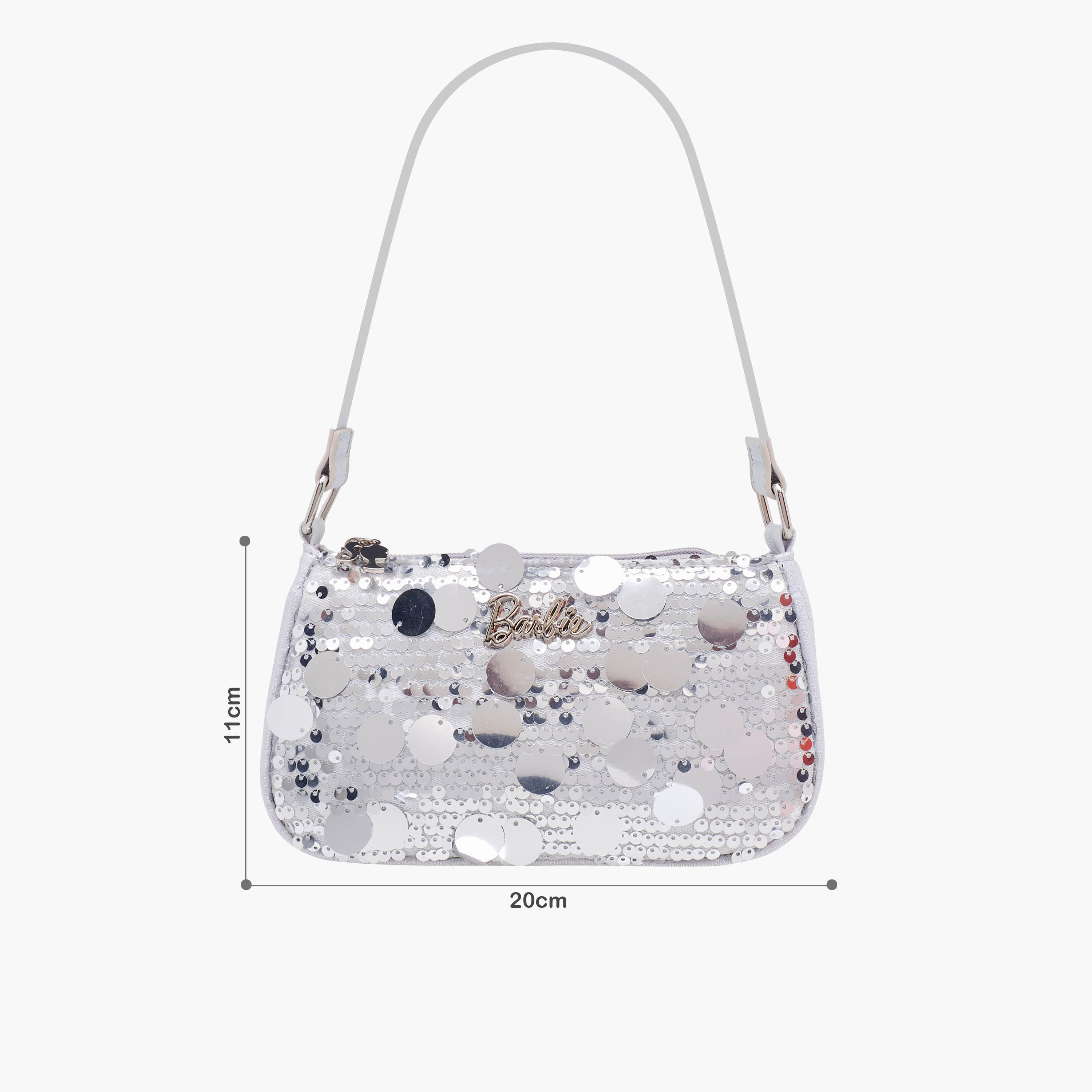 Barbie Embellished Shoulder Bag with Strap Handle-girls-accessories-bags-image-2
