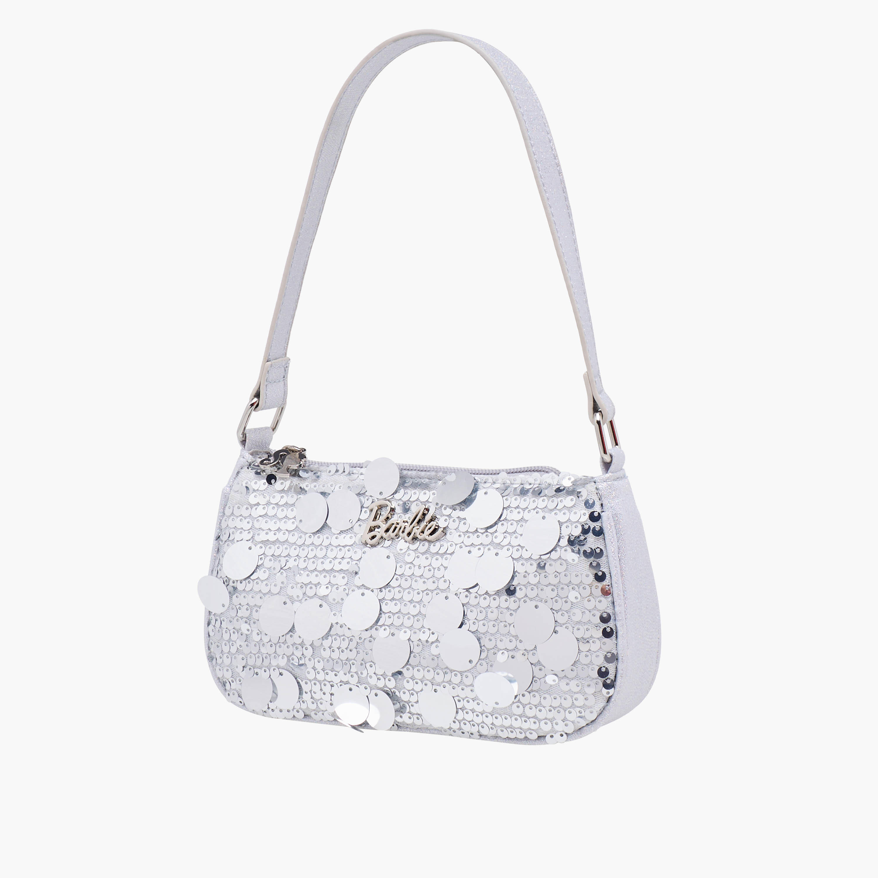 Barbie Embellished Shoulder Bag with Strap Handle-girls-accessories-bags-image-3