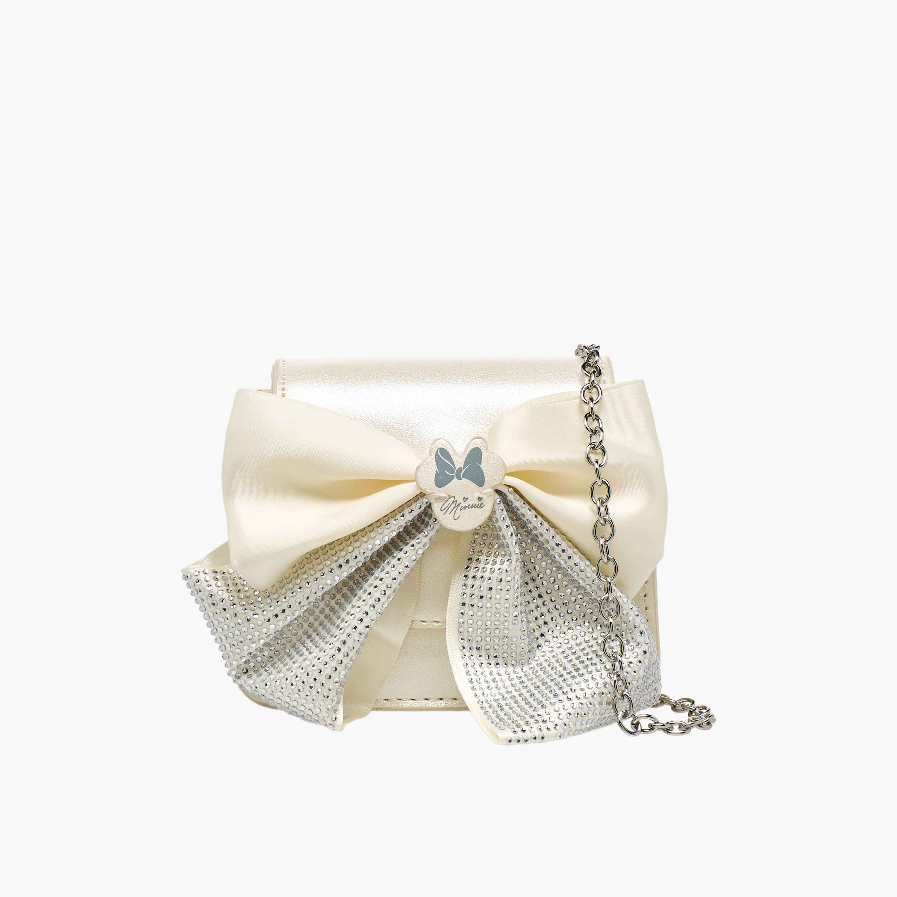 شنطة كروس بودي بحزام سلسلة وزخارف ميني ماوس من ديزني-girls-accessories-bags-image-1