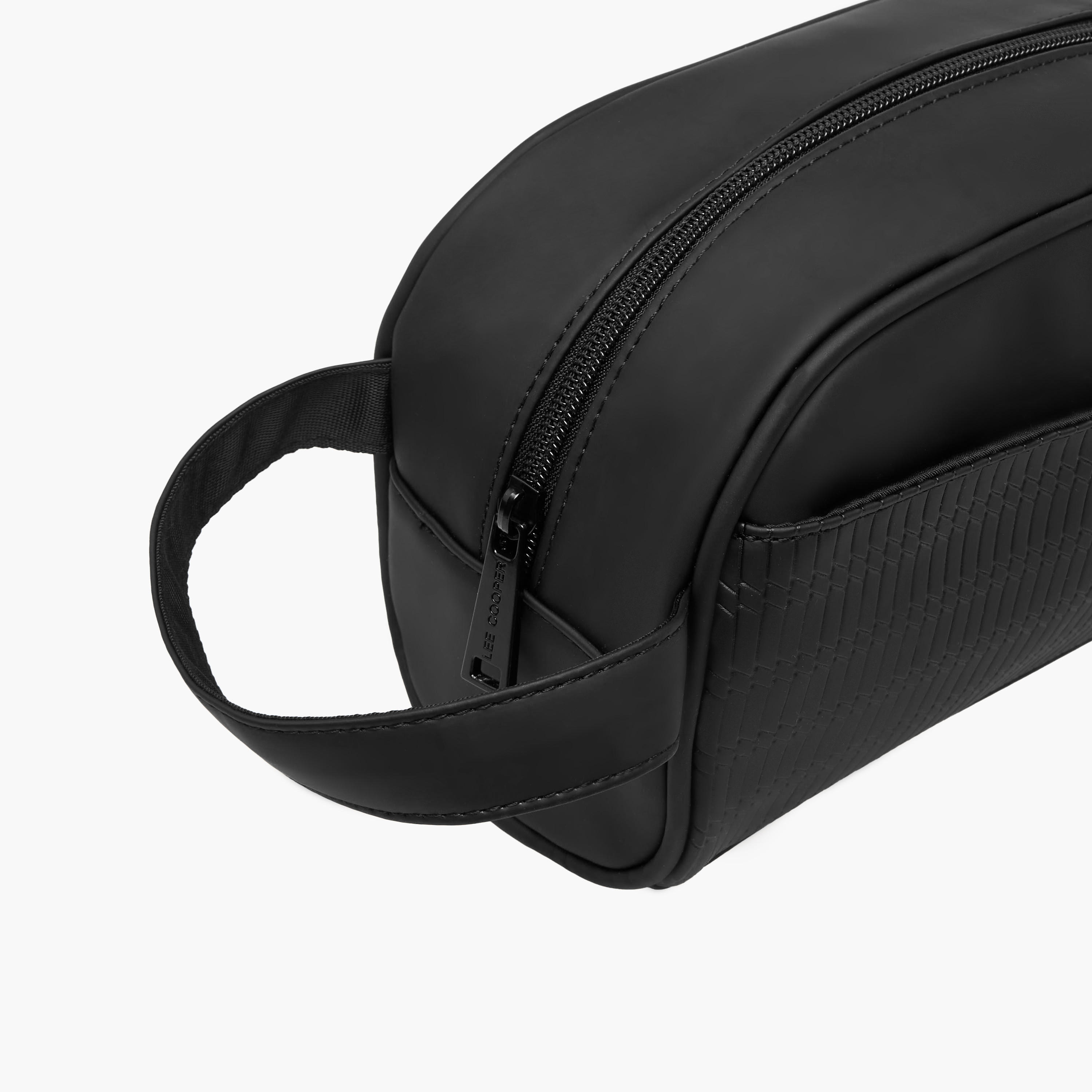Lee Cooper Textured Pouch with Zip Closure-travel-accessories-image-4