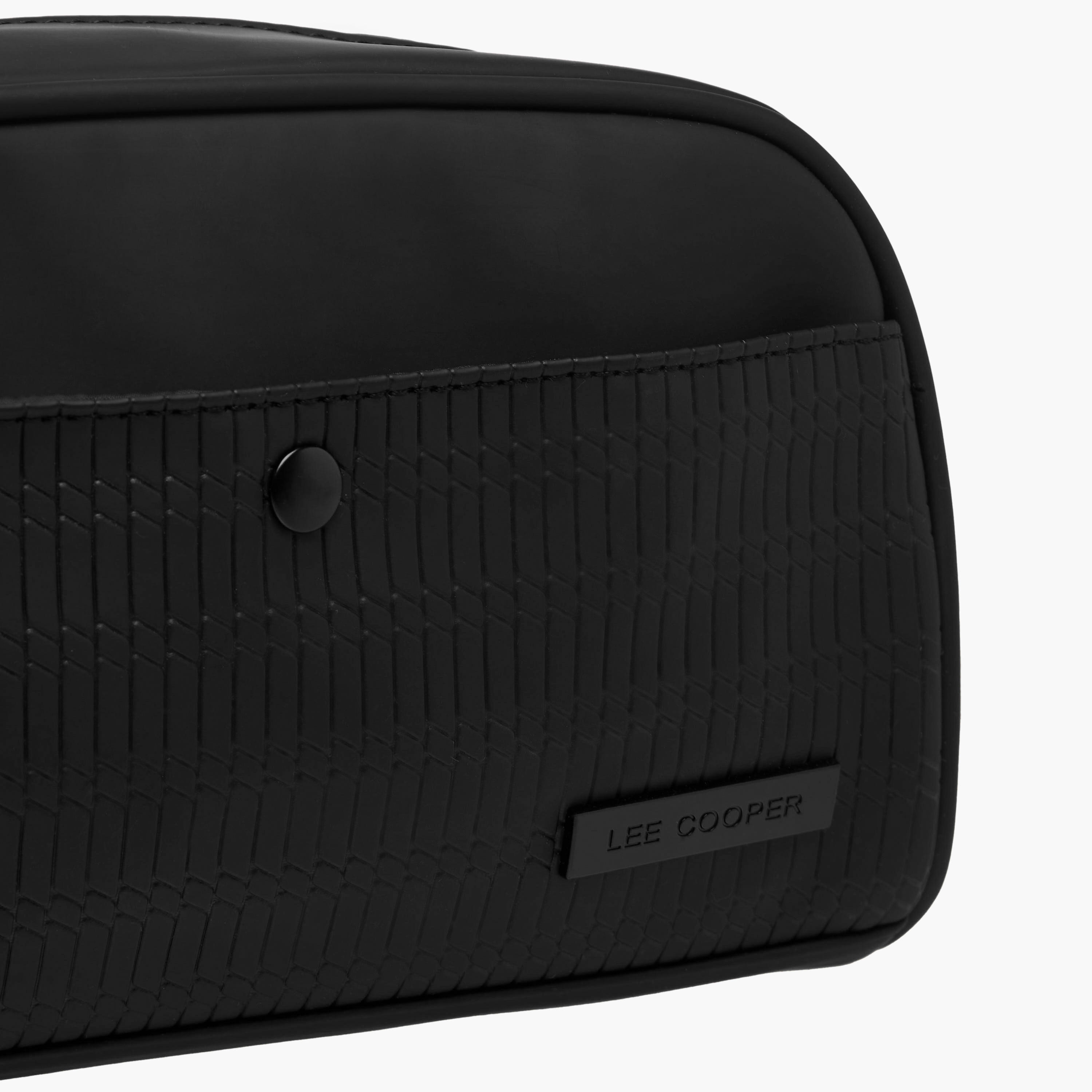 Lee Cooper Textured Pouch with Zip Closure-travel-accessories-image-5
