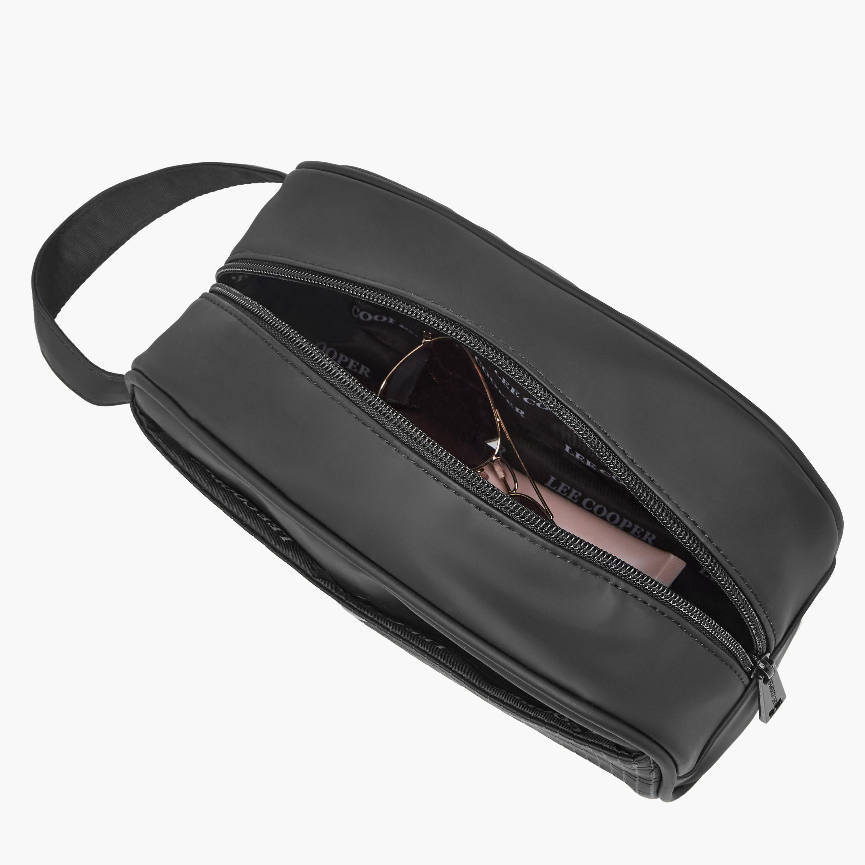Lee Cooper Textured Pouch with Zip Closure-travel-accessories-image-7