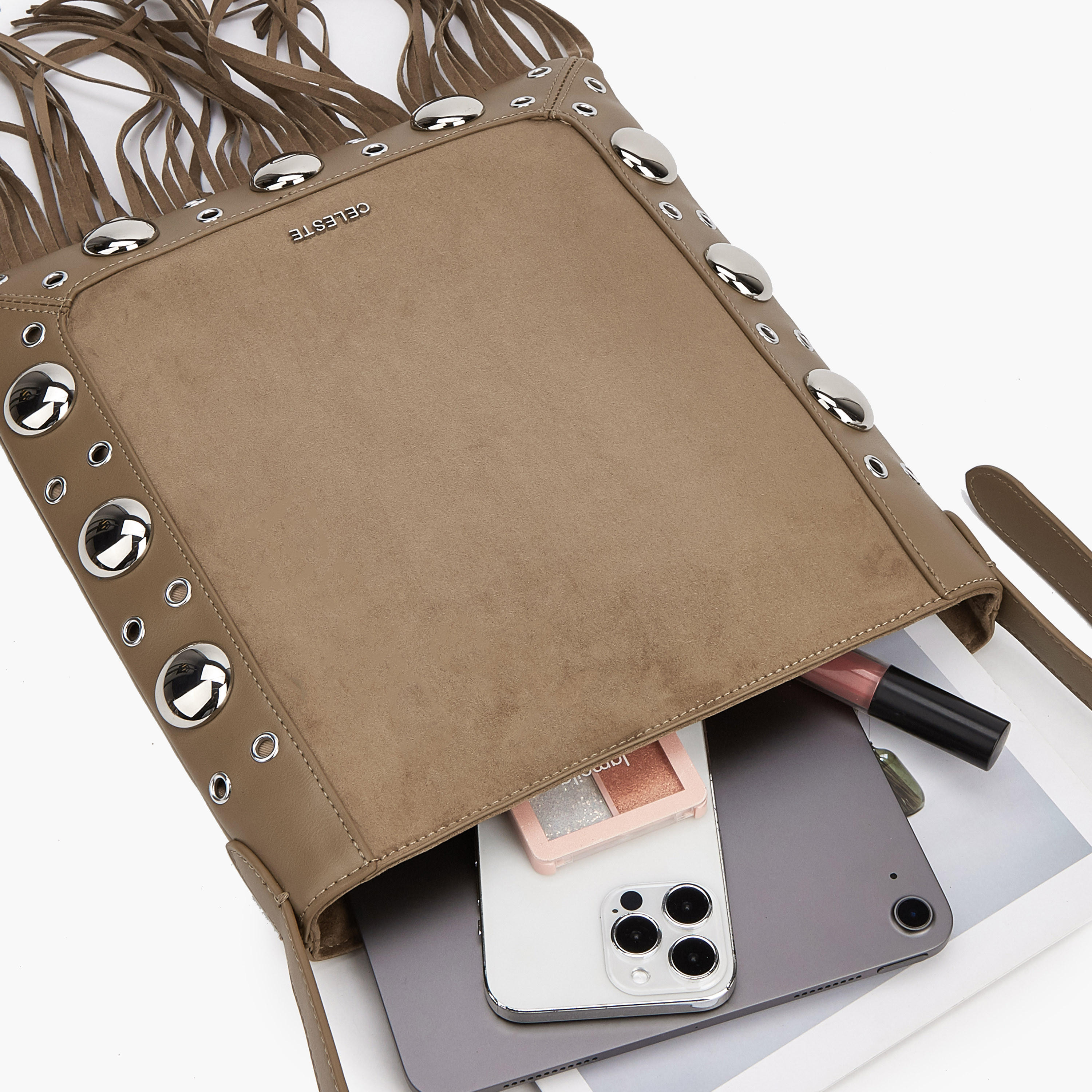 شنطة كتف مرصعة بشراشيب من سيليست-women-bagsandwallets-handbags-image-8