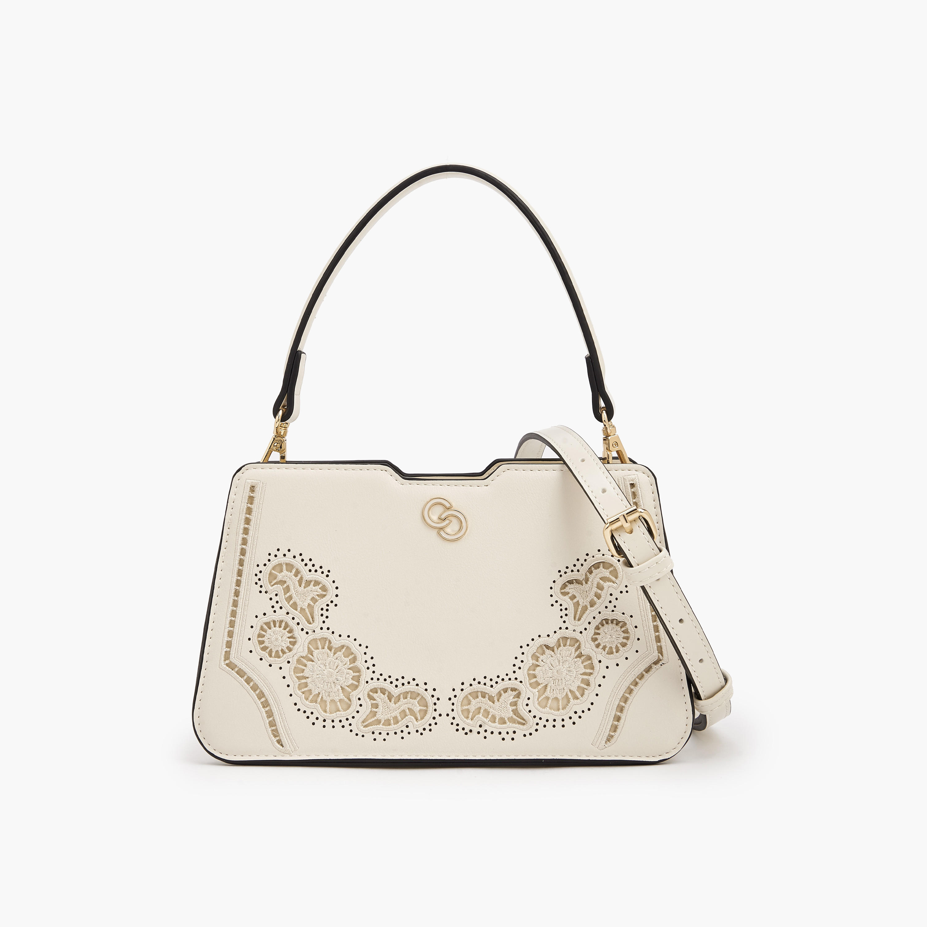 Celeste Cutwork Shoulder Bag with Detachable Straps-women-bagsandwallets-handbags-image-1