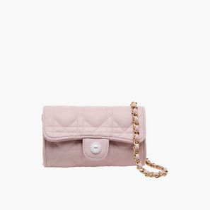 شنطة كروس بودي مبطنة بحزام سلسلة من ليتل ميسي-girls-accessories-image-1