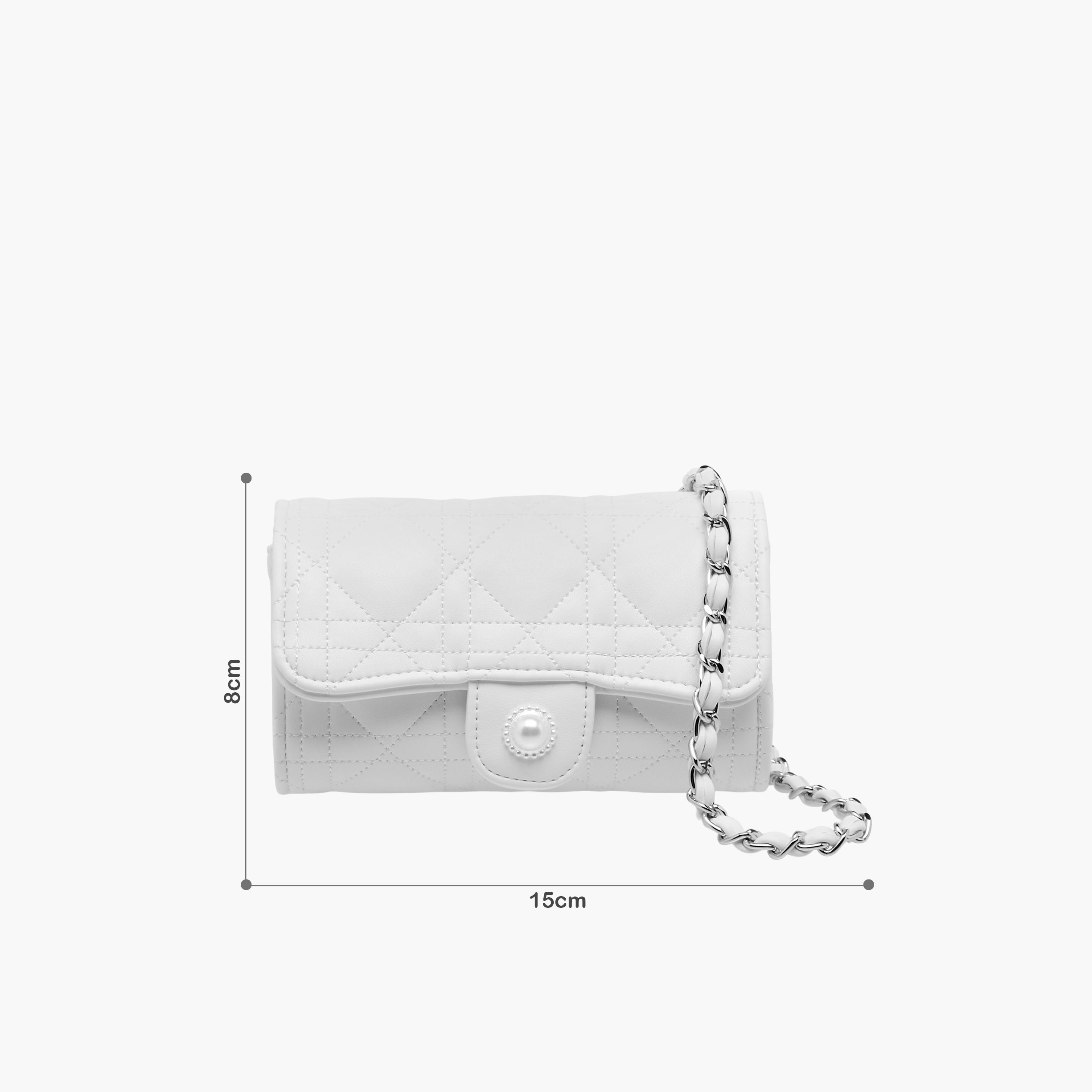 Little Missy Quilted Crossbody Bag with Chain Strap-girls-accessories-bags-image-2