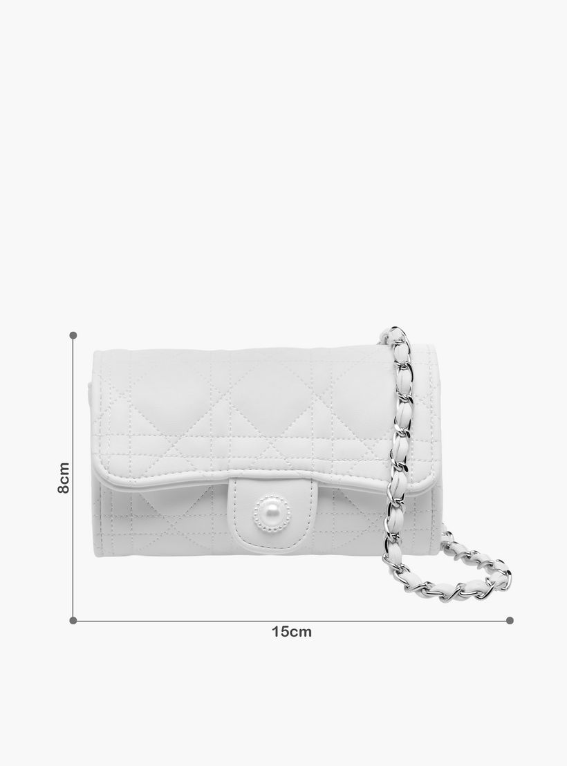 Little Missy Quilted Crossbody Bag with Chain Strap-girls-accessories-bags-image-2