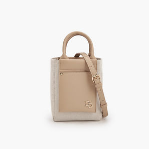 Celeste Textured Crossbody Bag with Double Handle-women-image-1