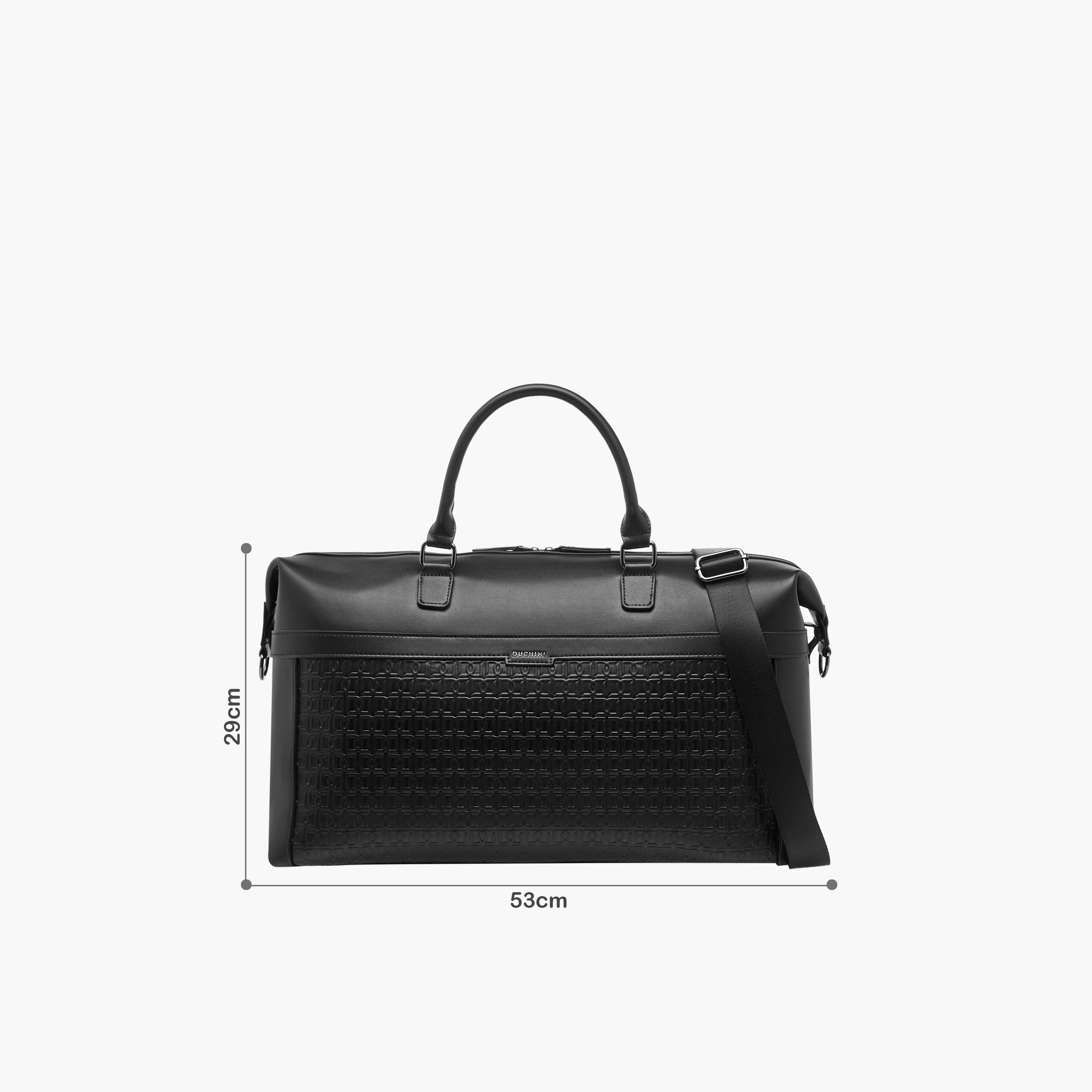 شنطة دافل منقوشة بحزام قابل للفصل وسحاب إغلاق من دوتشيني-travel-luggagesandbags-dufflebags-image-2