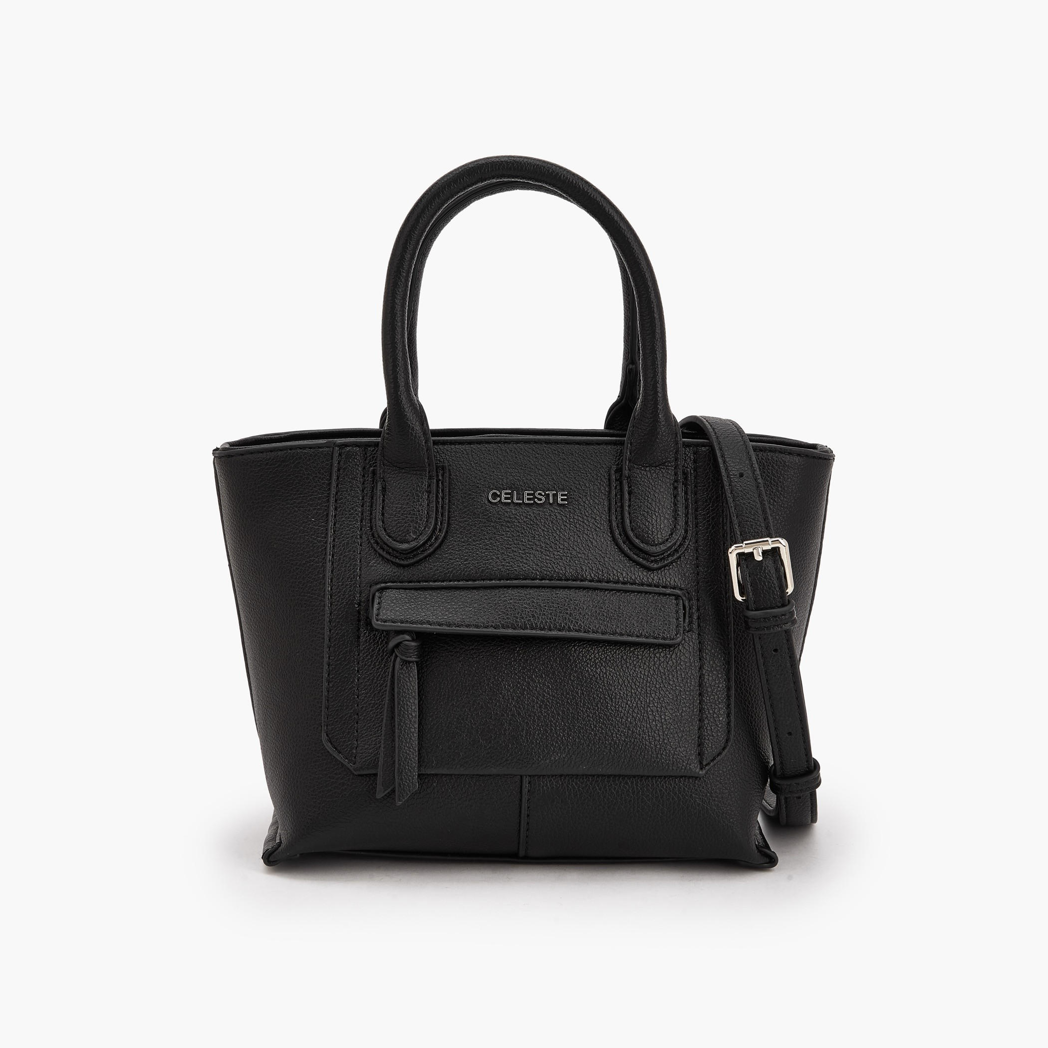 Celeste Textured Tote Bag with Double Handle-women-bagsandwallets-handbags-image-1