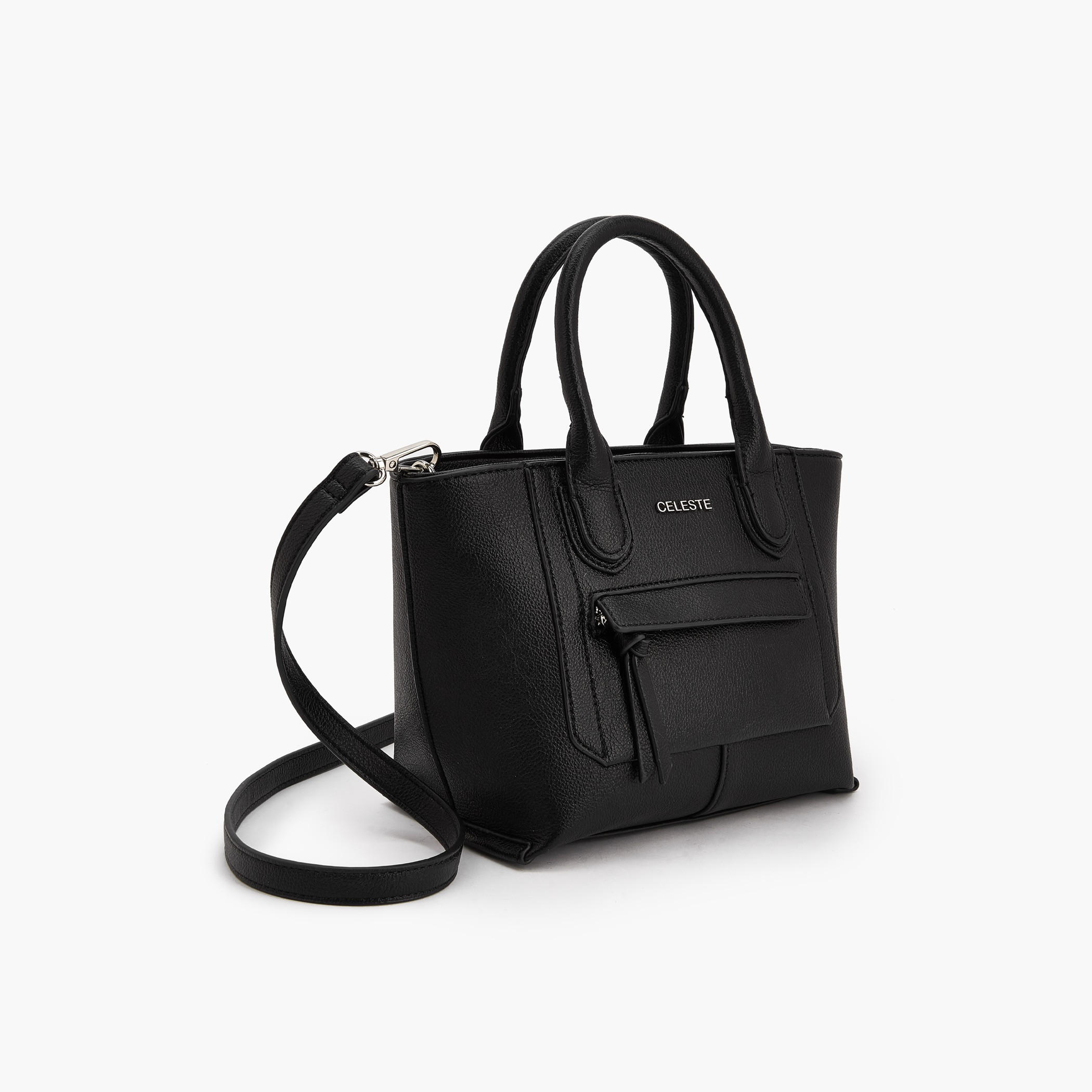 Celeste Textured Tote Bag with Double Handle-women-bagsandwallets-handbags-image-4