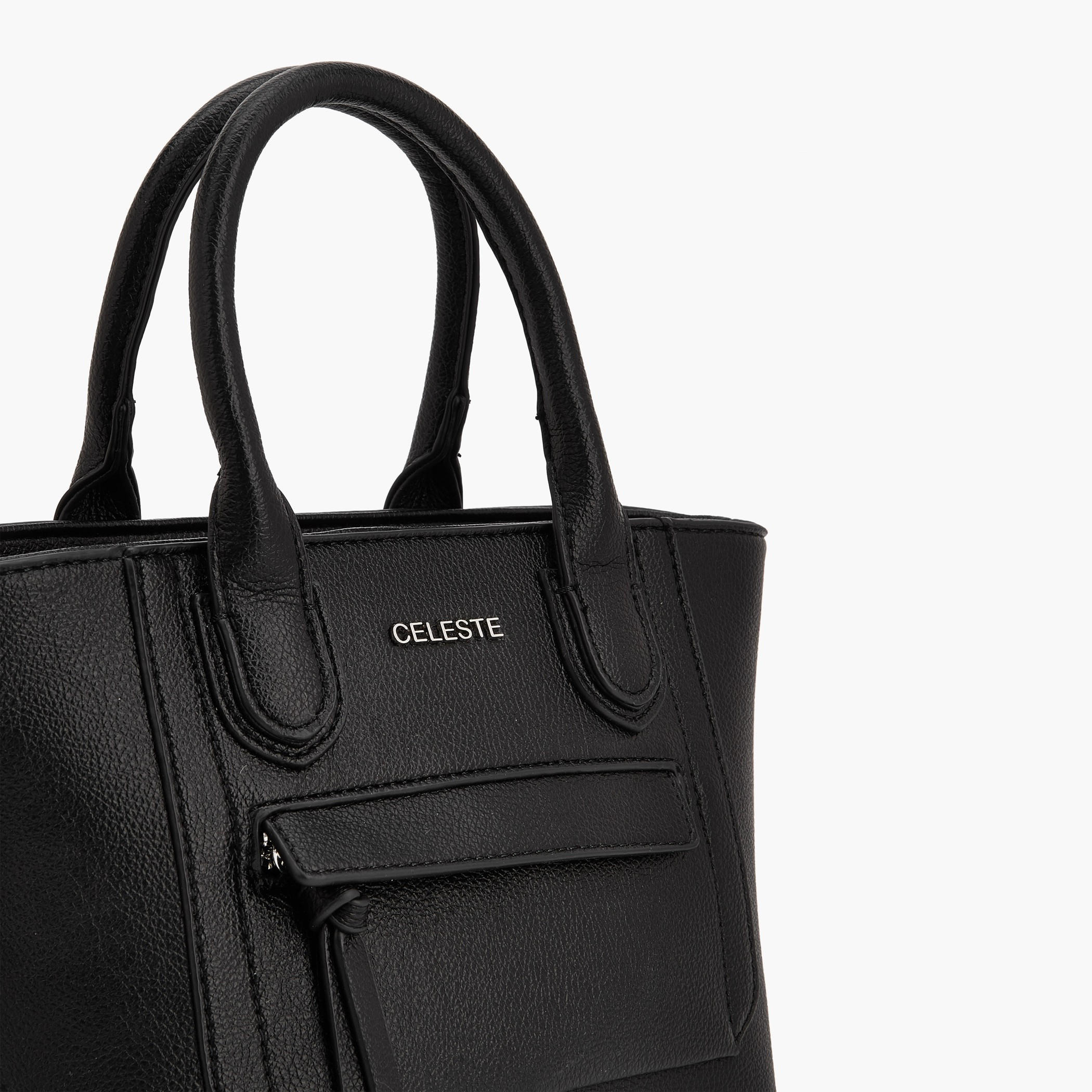 Celeste Textured Tote Bag with Double Handle-women-bagsandwallets-handbags-image-5