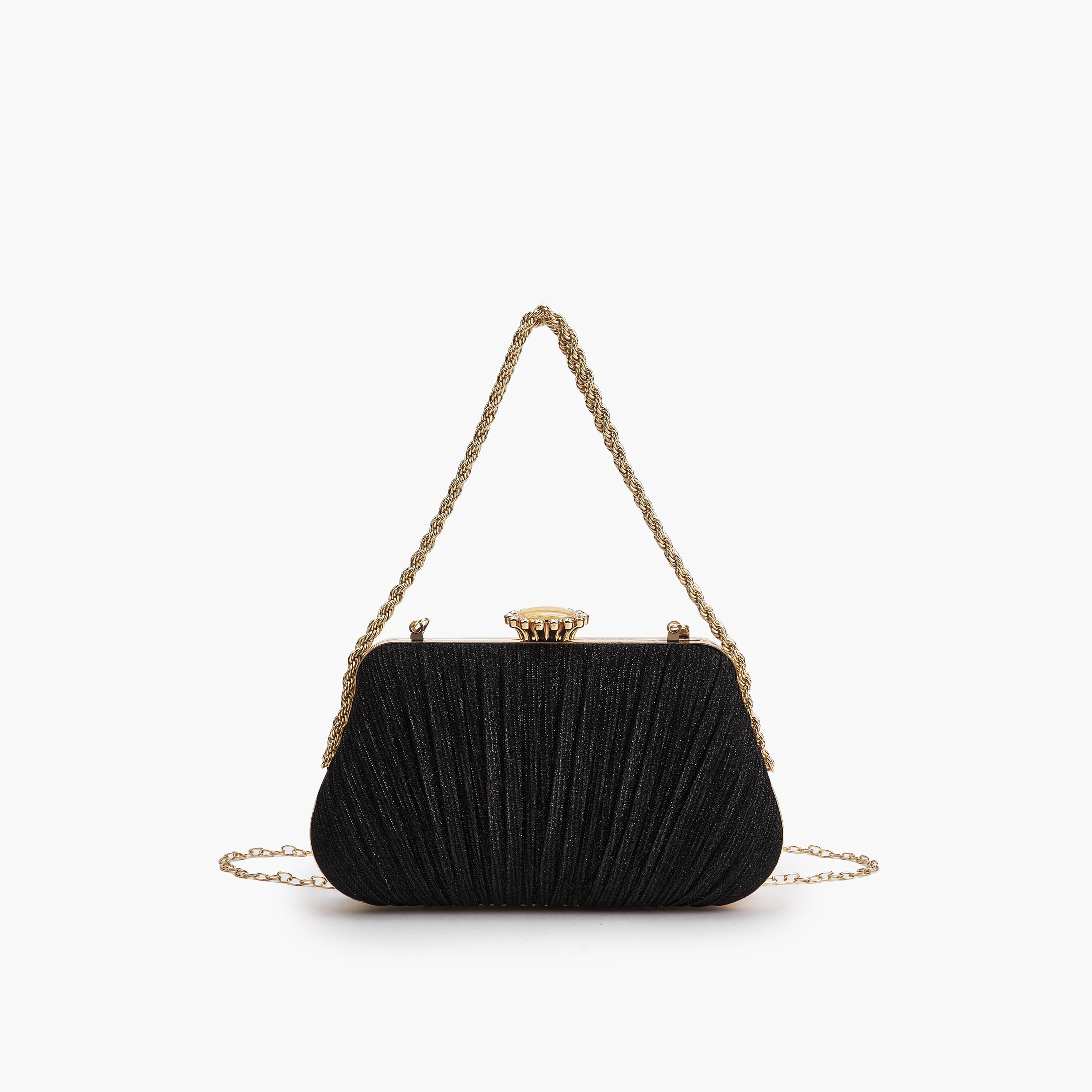 شنطة كلاتش بطيات بحزام سلسلة من بابريكا-women-bagsandwallets-handbags-image-1