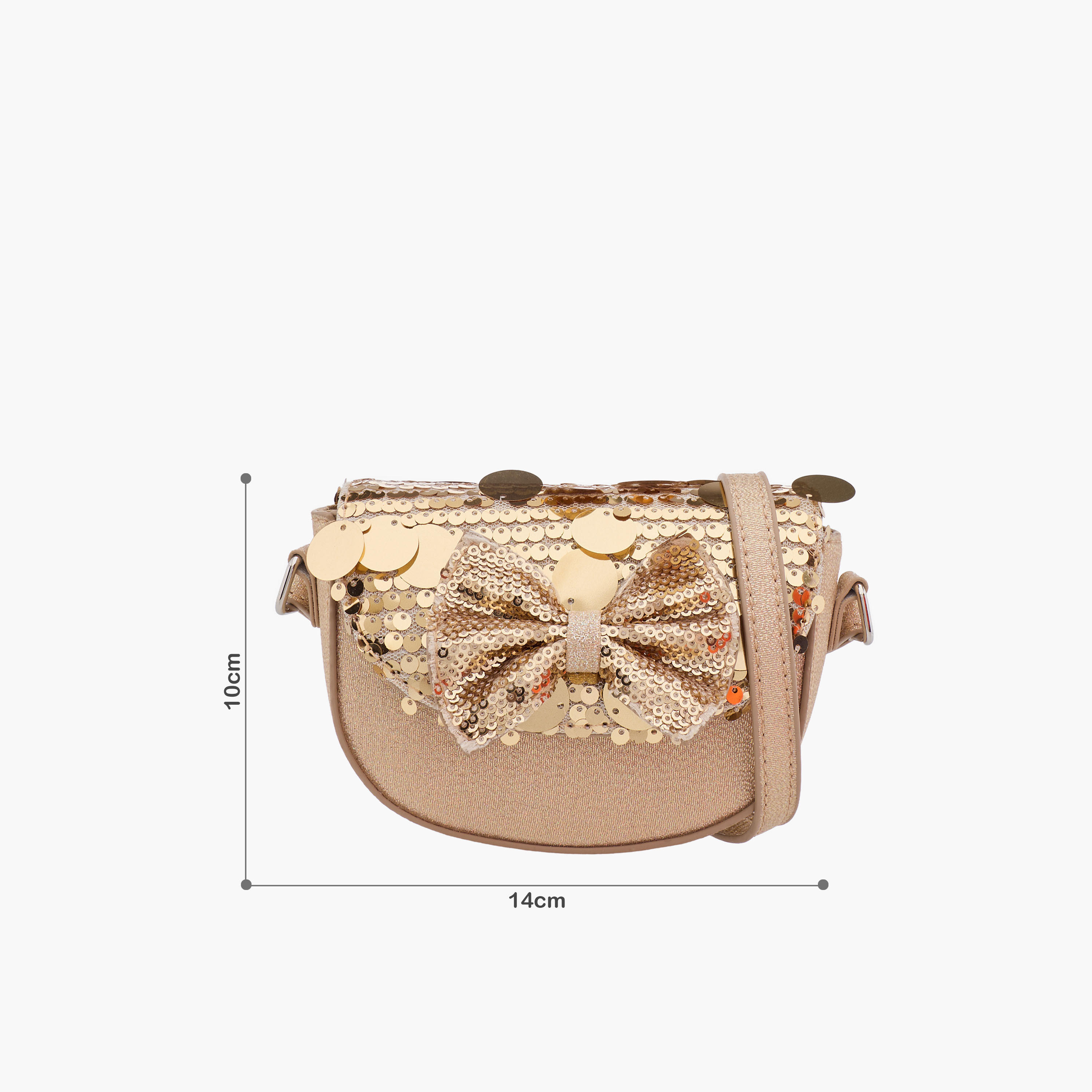 شنطة كروس بودي مزينة بفيونكة ميني ماوس وطية إغلاق من ديزني-girls-accessories-bags-image-2