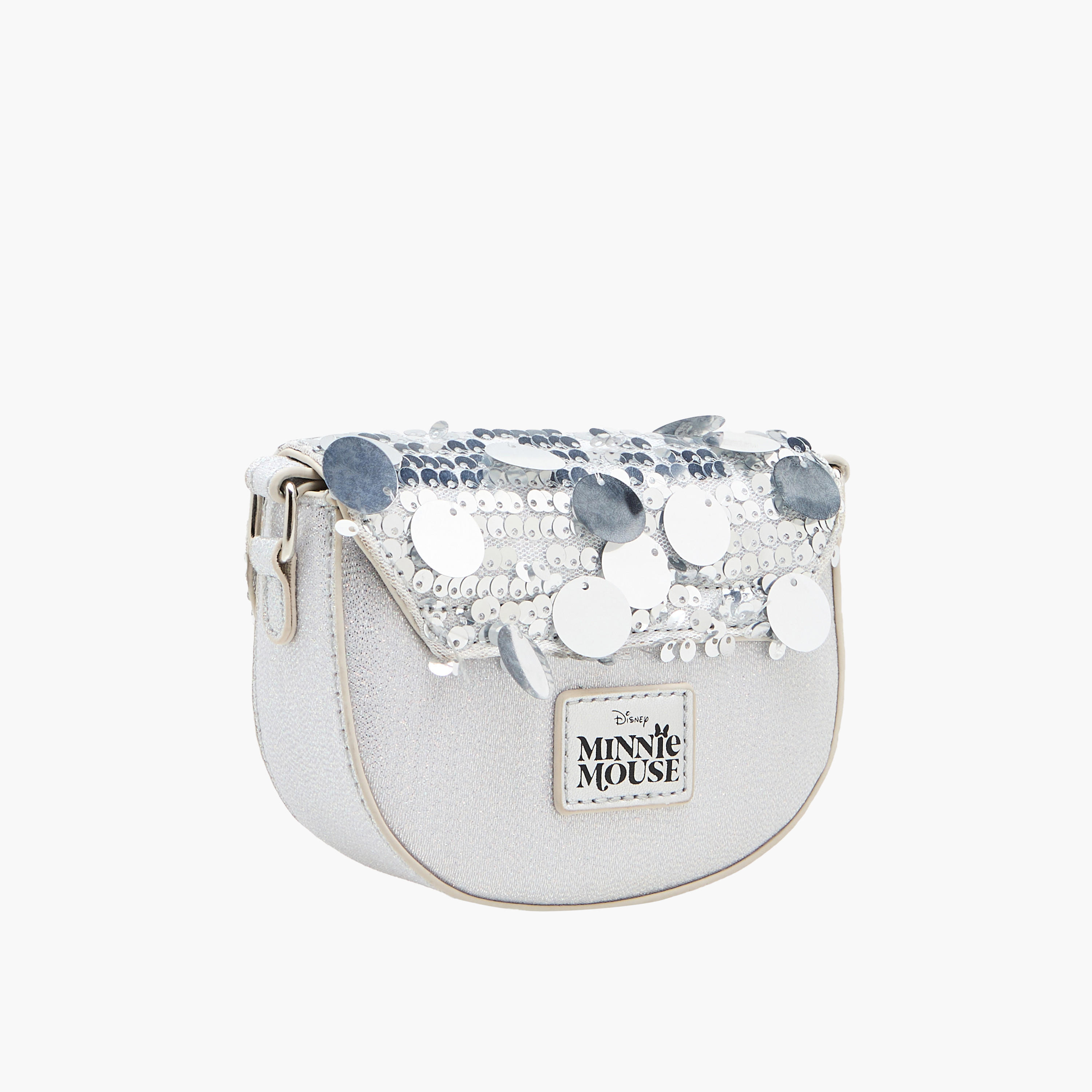 شنطة كروس بودي مزينة بفيونكة ميني ماوس وطية إغلاق من ديزني-girls-accessories-bags-image-4