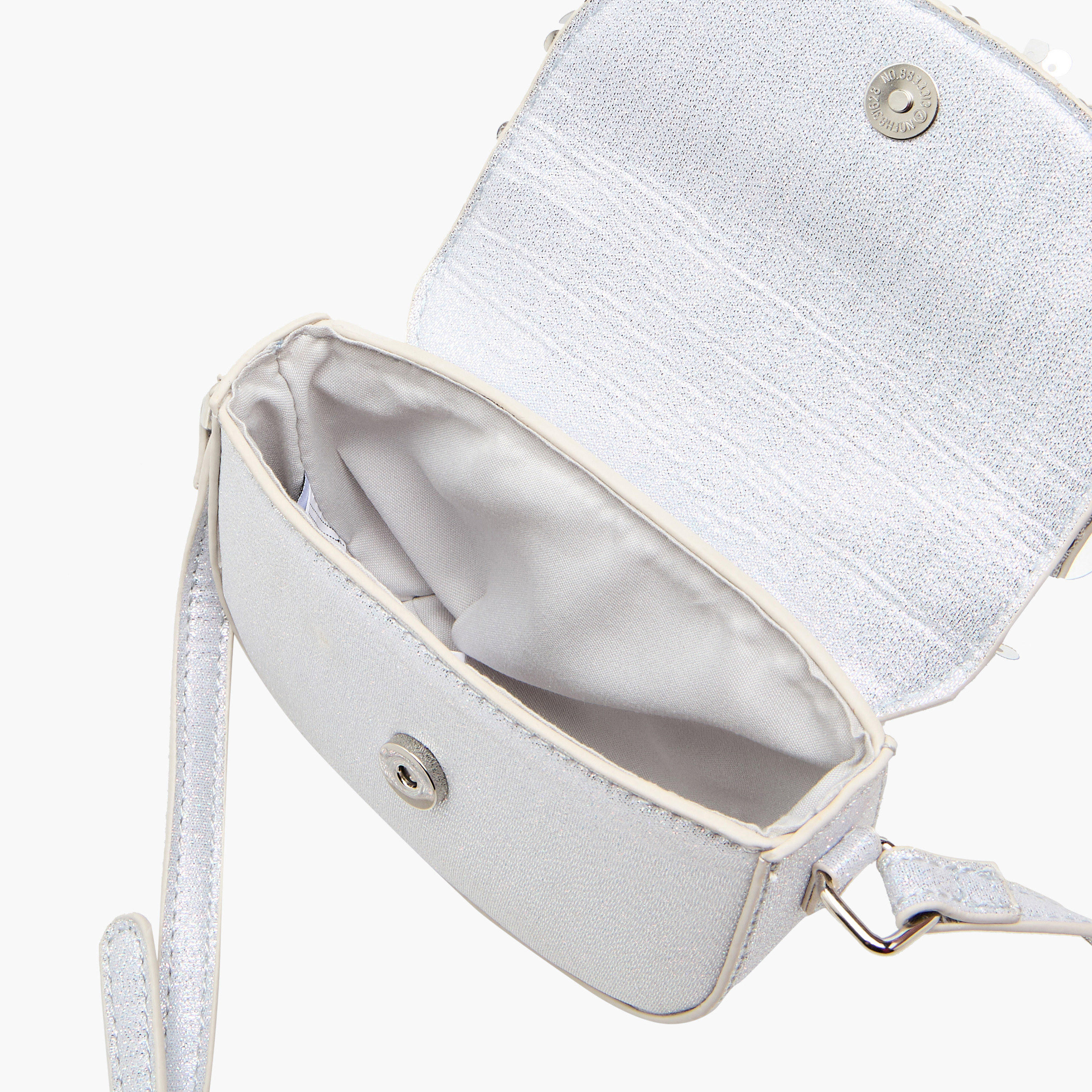 شنطة كروس بودي مزينة بفيونكة ميني ماوس وطية إغلاق من ديزني-girls-accessories-bags-image-7