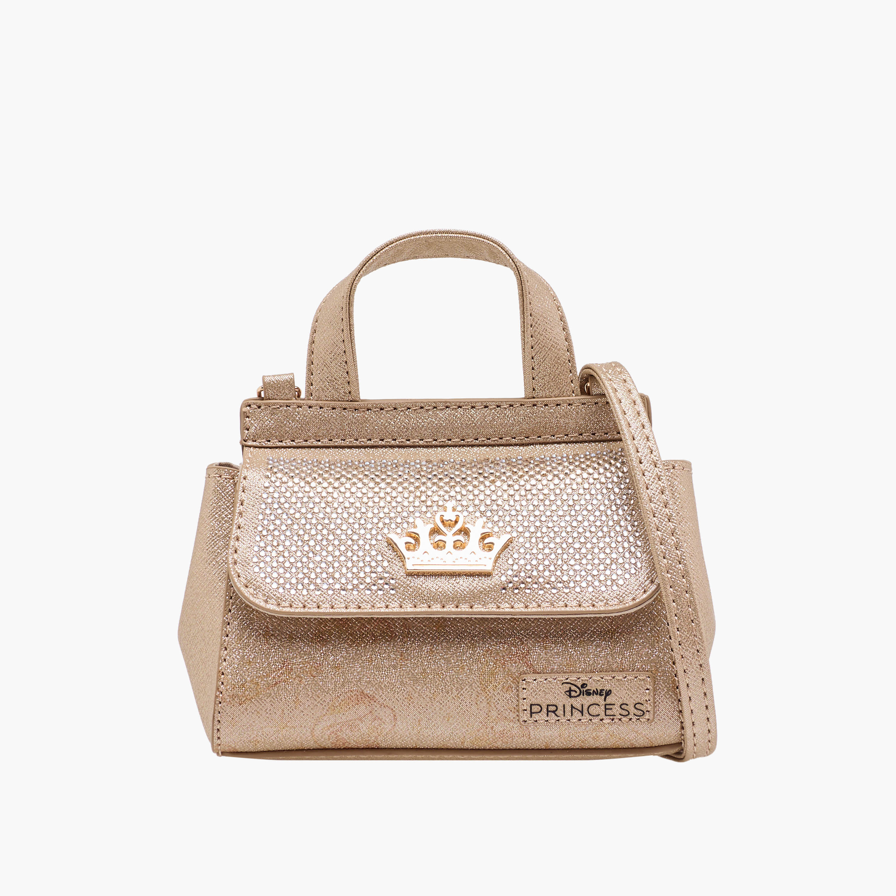Disney Embellished Crossbody Bag with Flap Closure-girls-accessories-bags-image-1