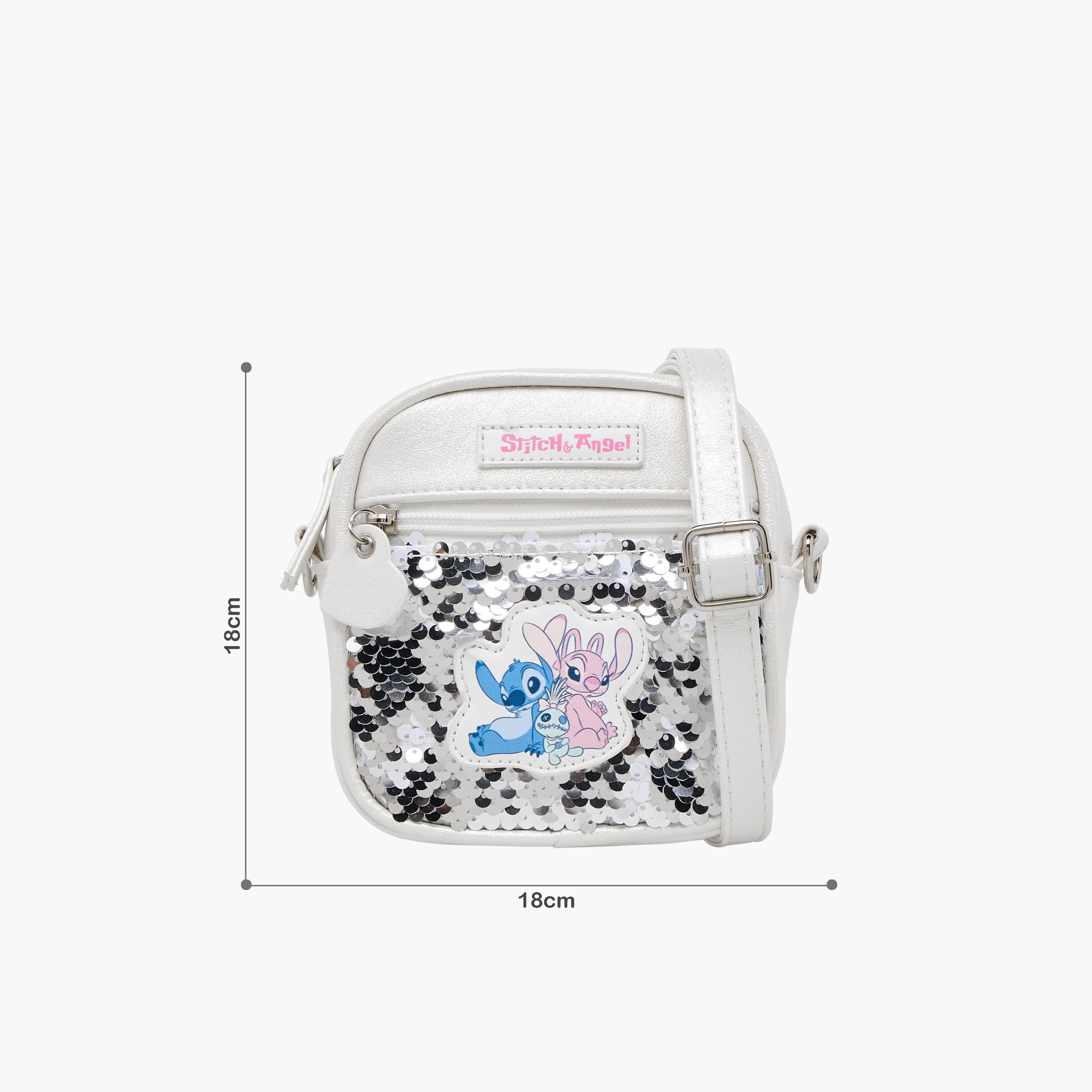 شنطة كروس بودي بزخارف ستيتش وأنجل من ديزني-girls-accessories-bags-image-3