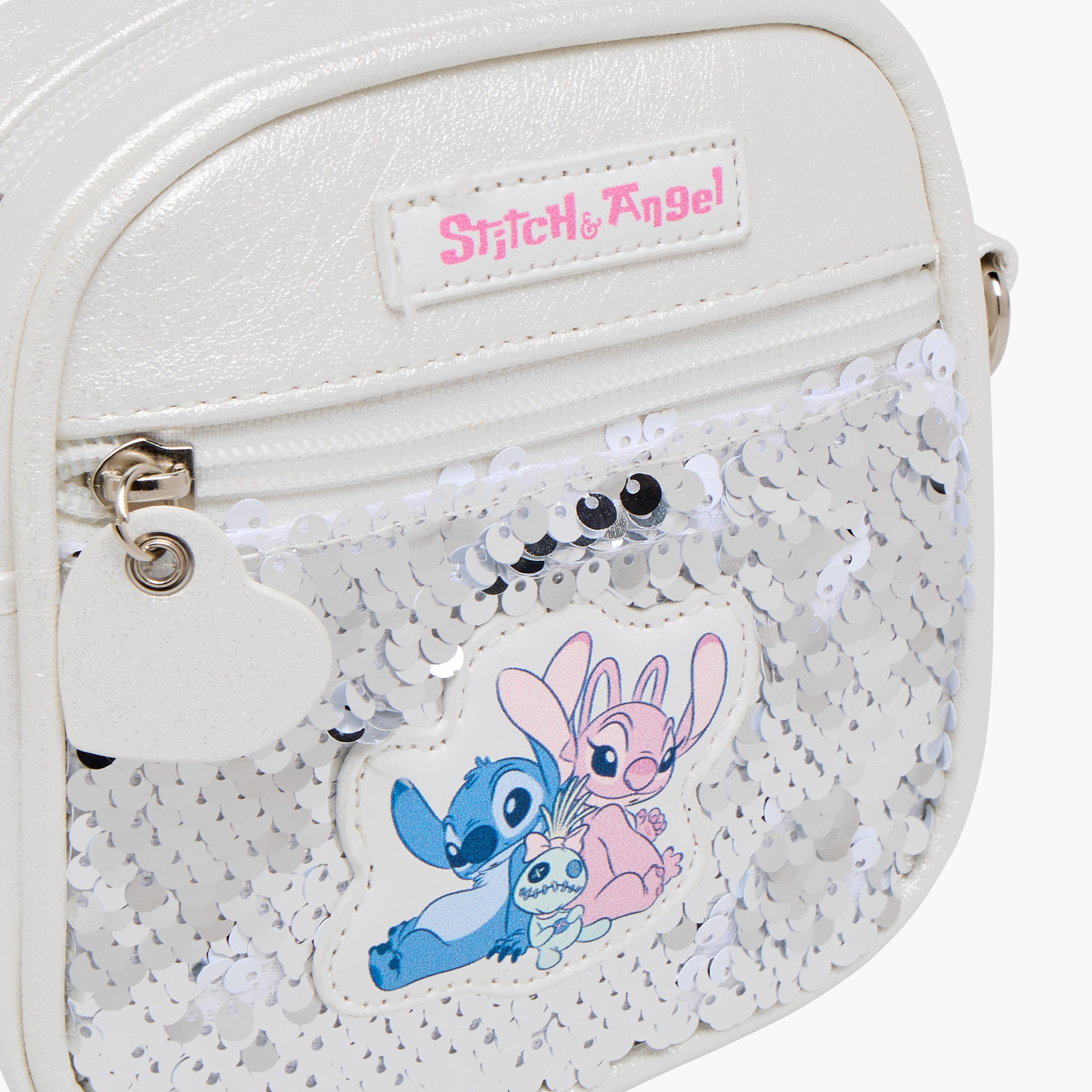 شنطة كروس بودي بزخارف ستيتش وأنجل من ديزني-girls-accessories-bags-image-5