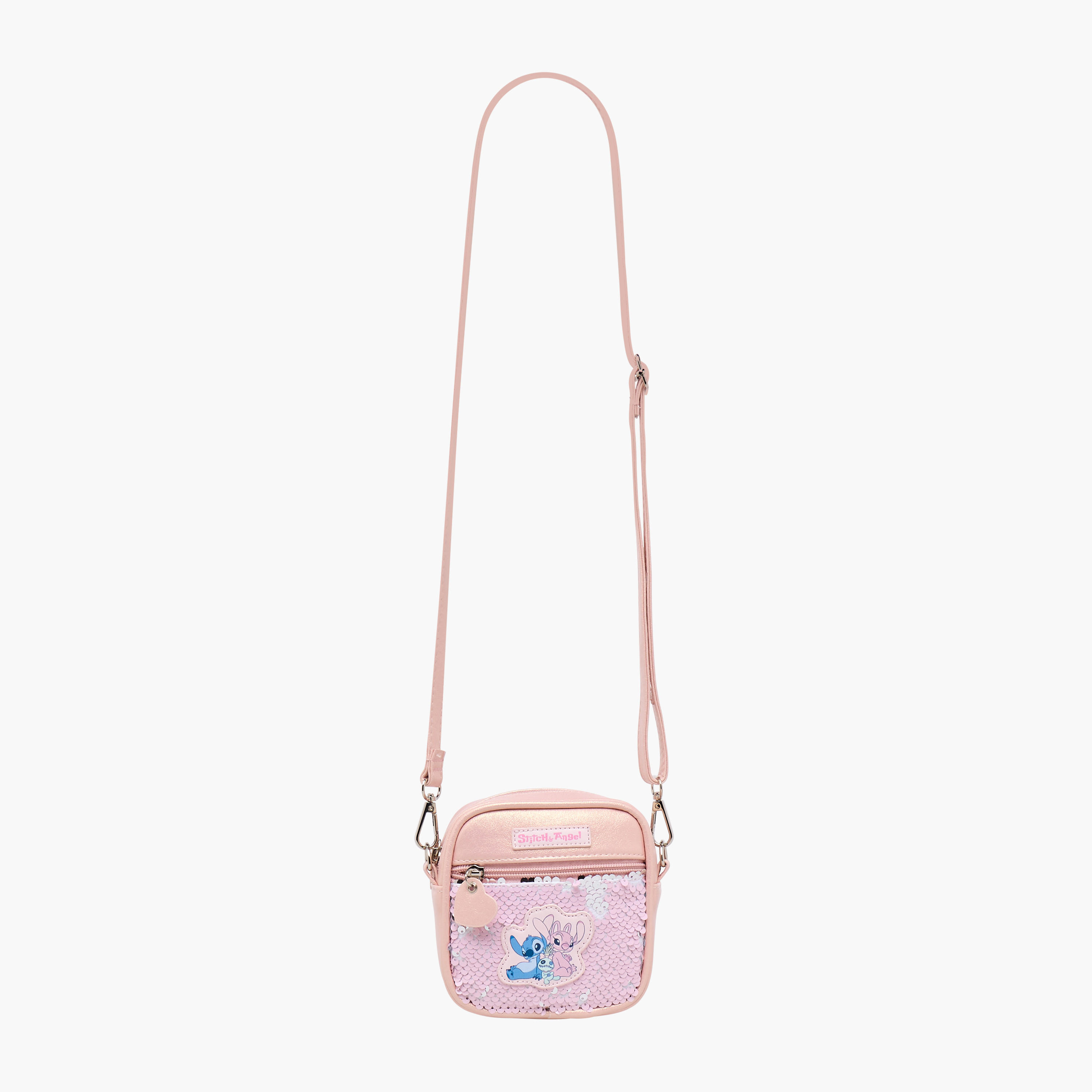 شنطة كروس بودي بزخارف ستيتش وأنجل من ديزني-girls-accessories-bags-image-3