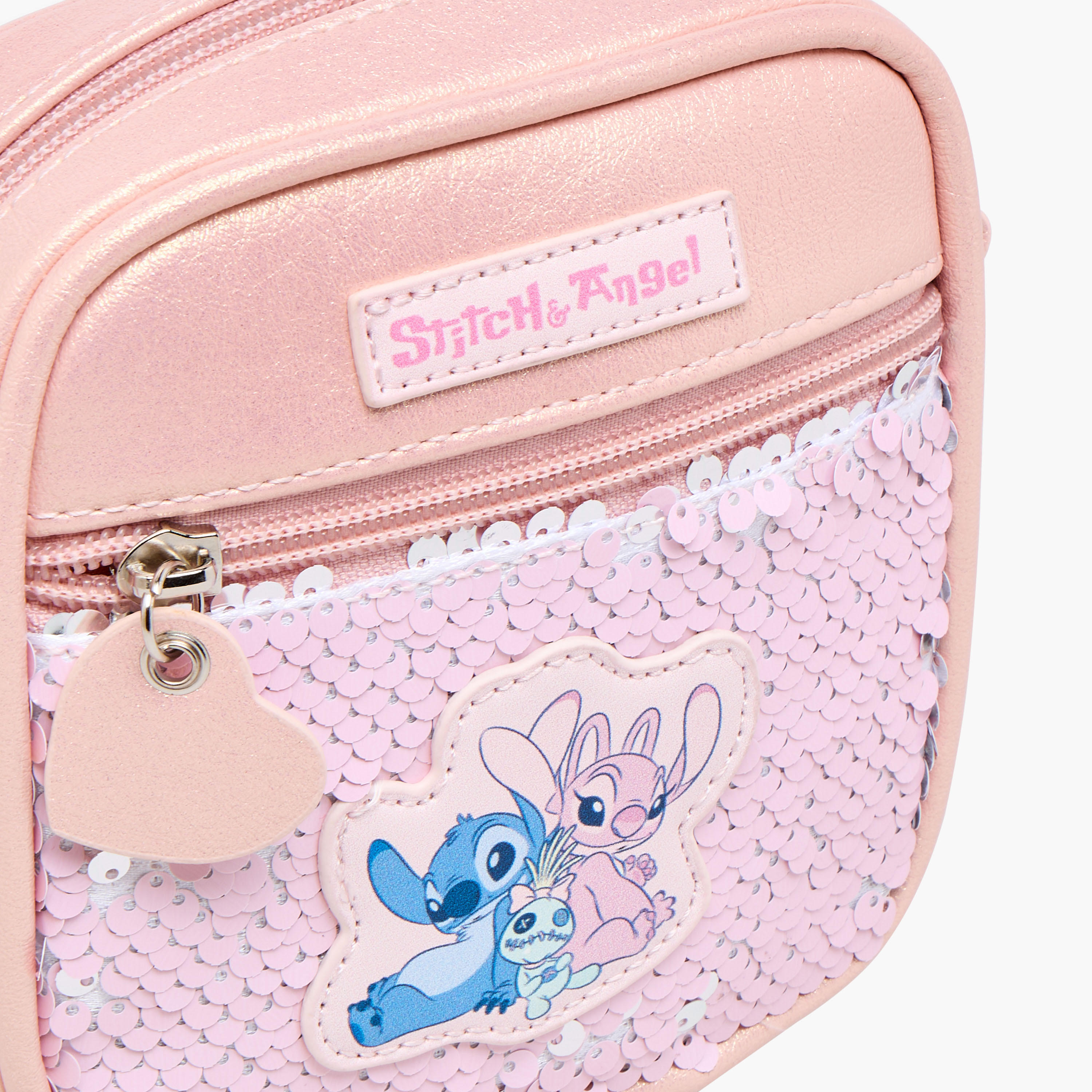 شنطة كروس بودي بزخارف ستيتش وأنجل من ديزني-girls-accessories-bags-image-5